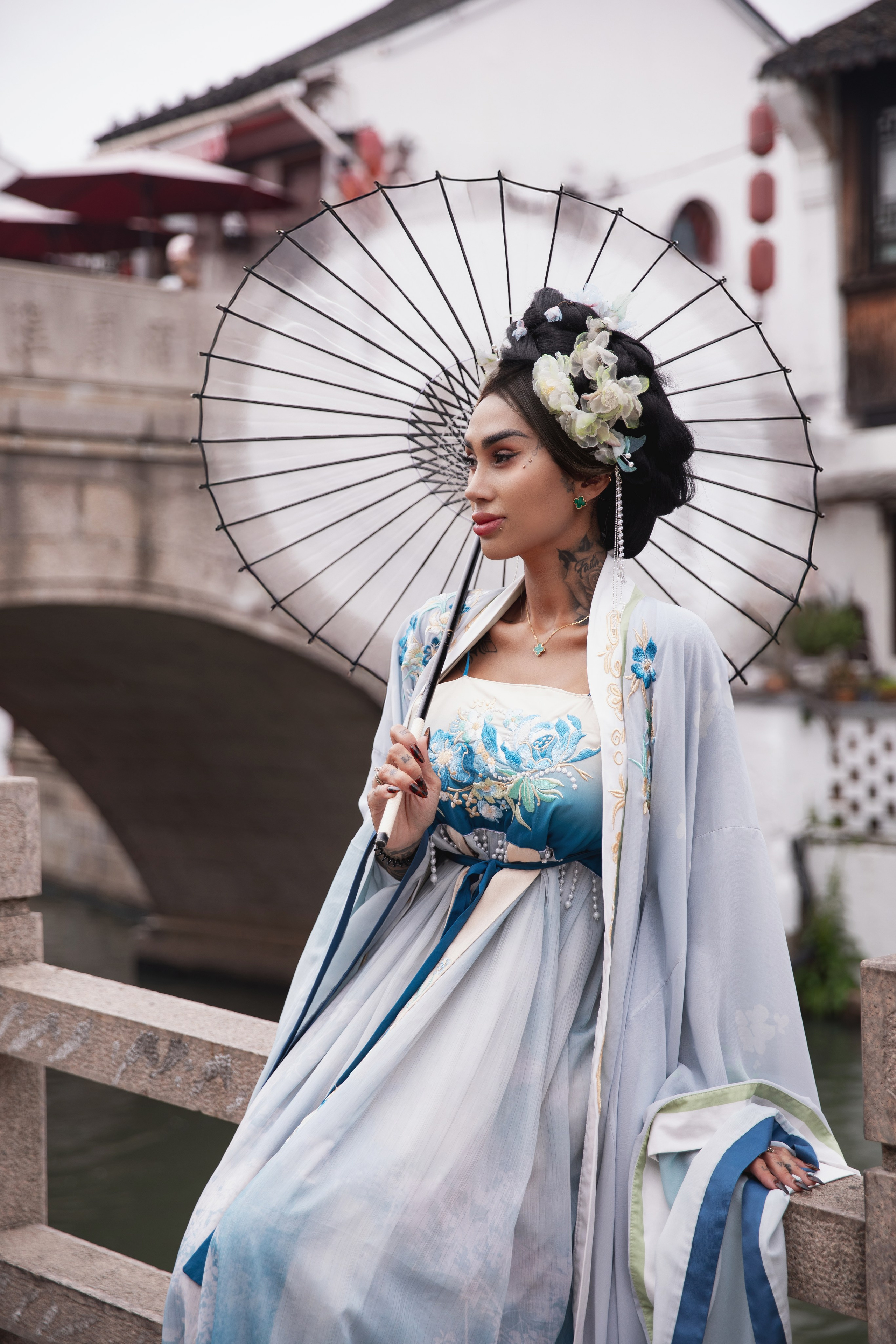 фотосессия в традиционной водной деревне - китайской Венеции - Чжуцзяцзяо