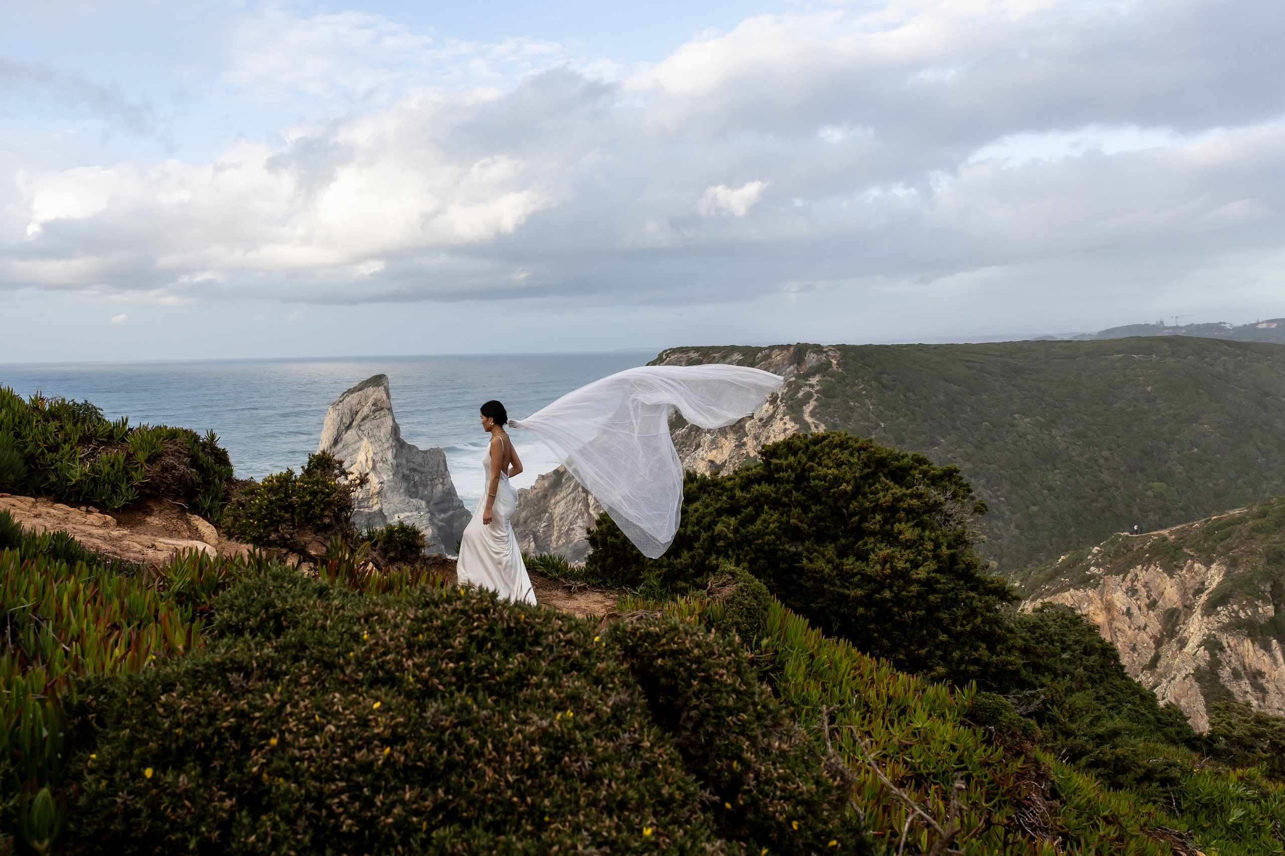 Sintra Elopement at Cabo da Roca Cliffs | Portugal. Lisbon Wedding Photographer | Timeless Documentary Wedding Photography