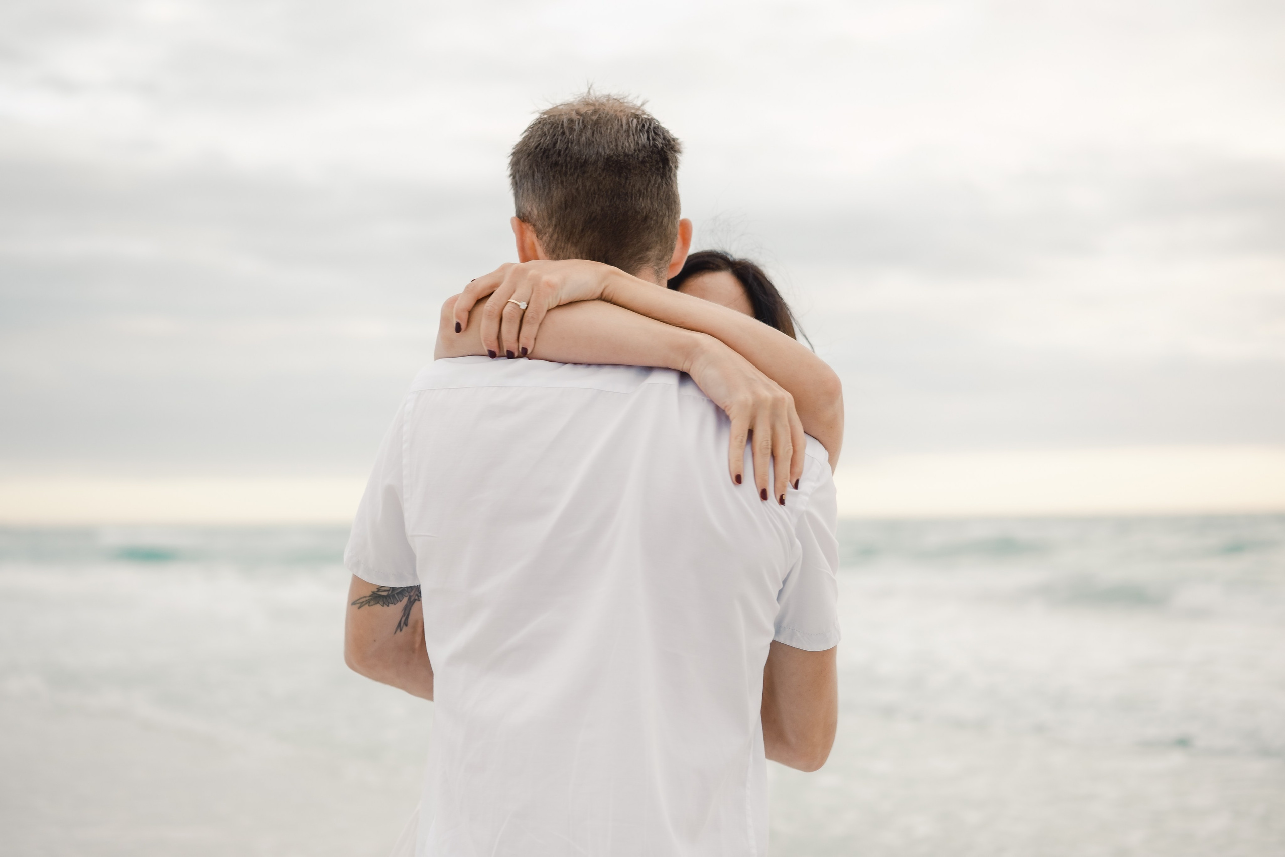 Engagement sunset photoshoot on the beach in Sarasota Florida