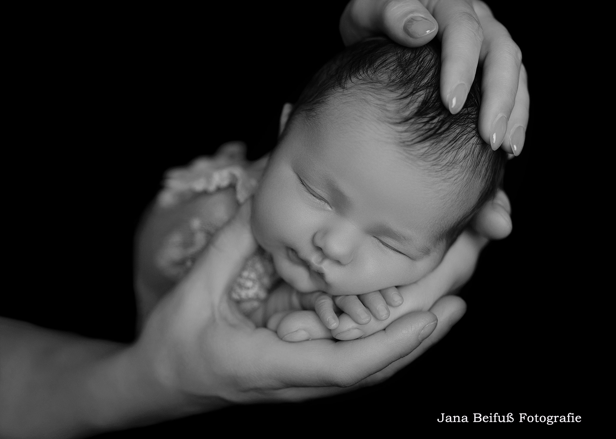 Eltern halten Baby in den Händen - Familienfotograf Vöhringen Nähe Weißenhorn 