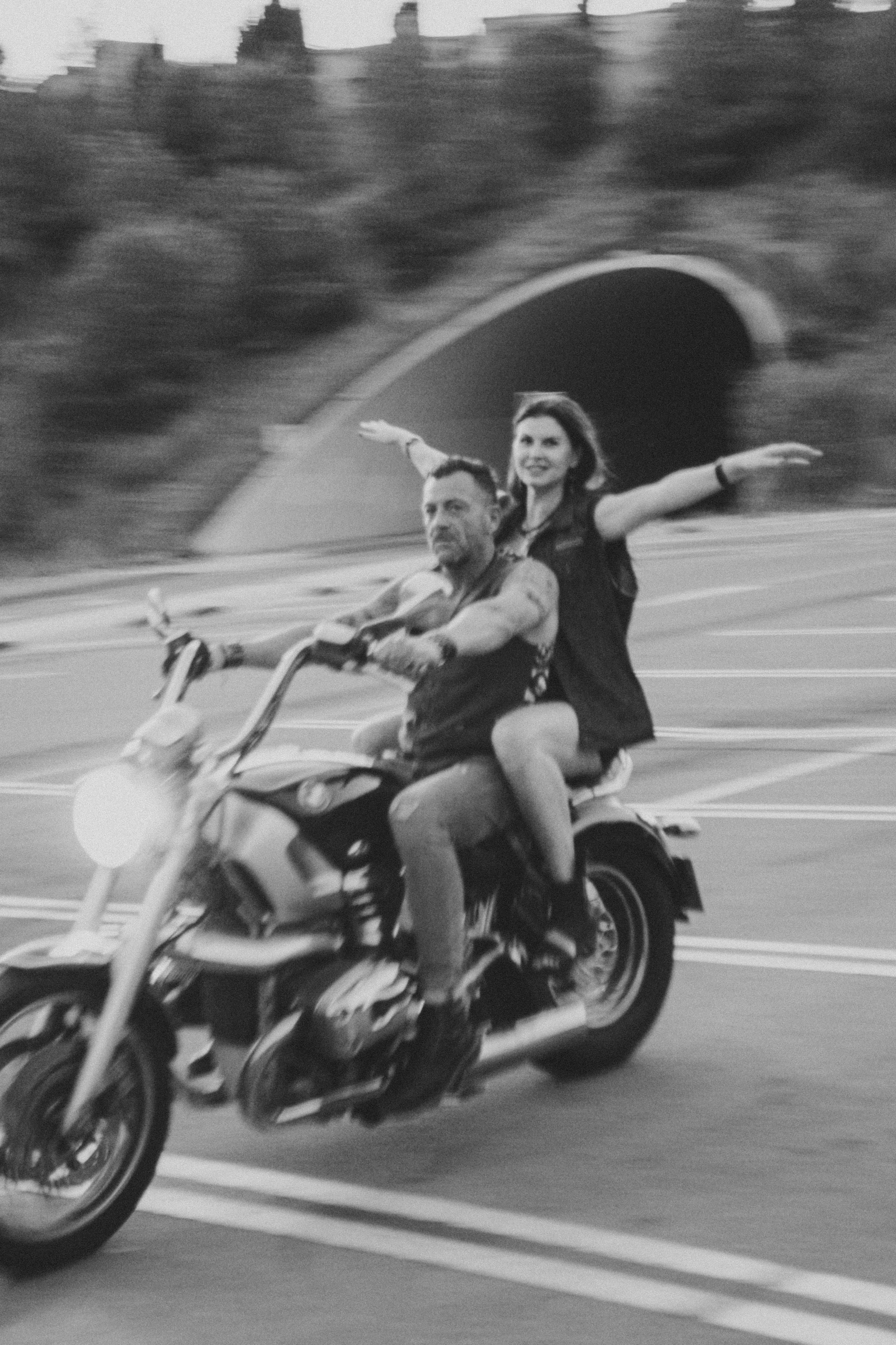 Фотосессия пары на мотоцикле. Профессиональная фотосъемка в Калафелле — Елена Медведева
