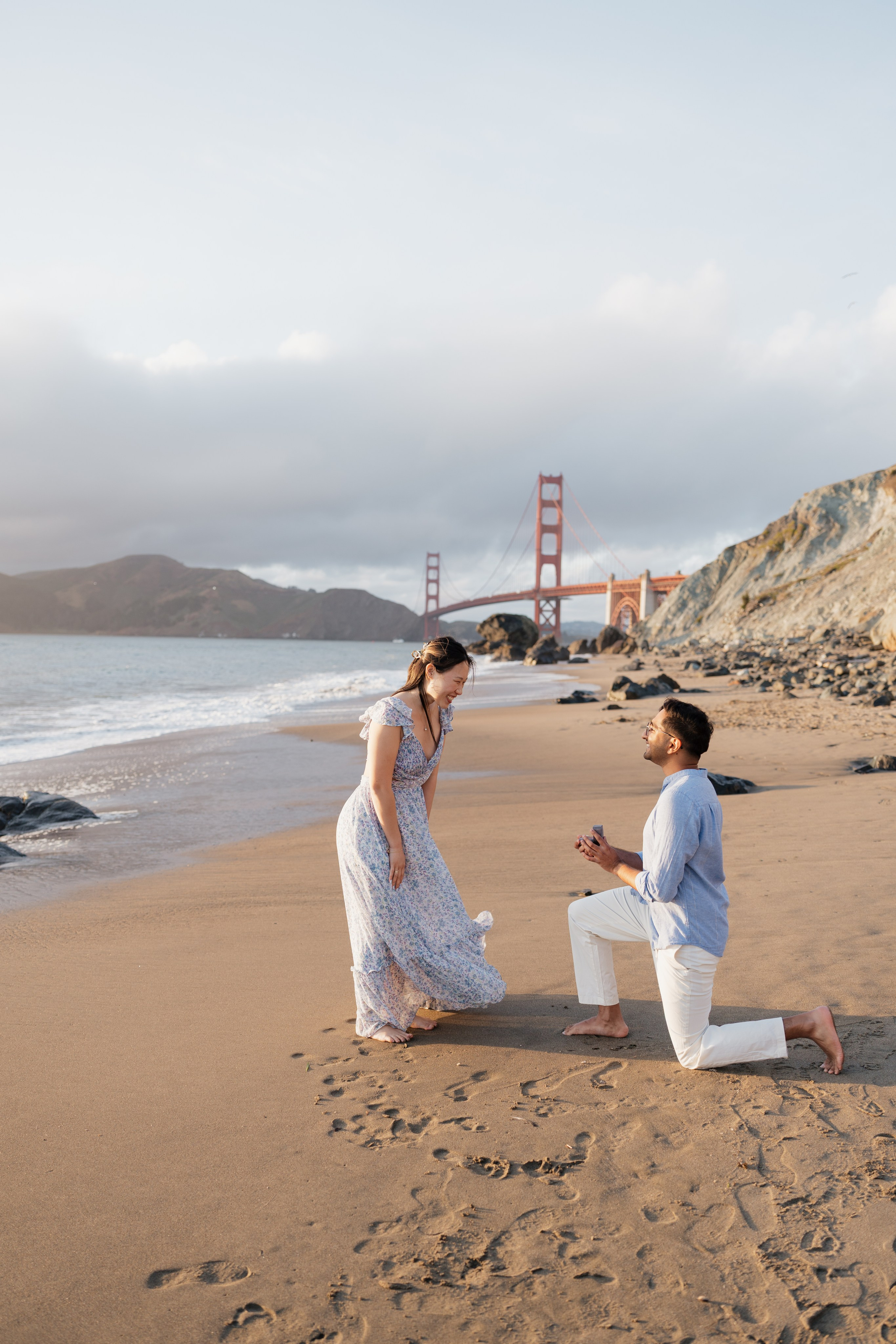 Proposal with golden gate view. Soulo Photography | San Francisco Bay Area Based Photographer