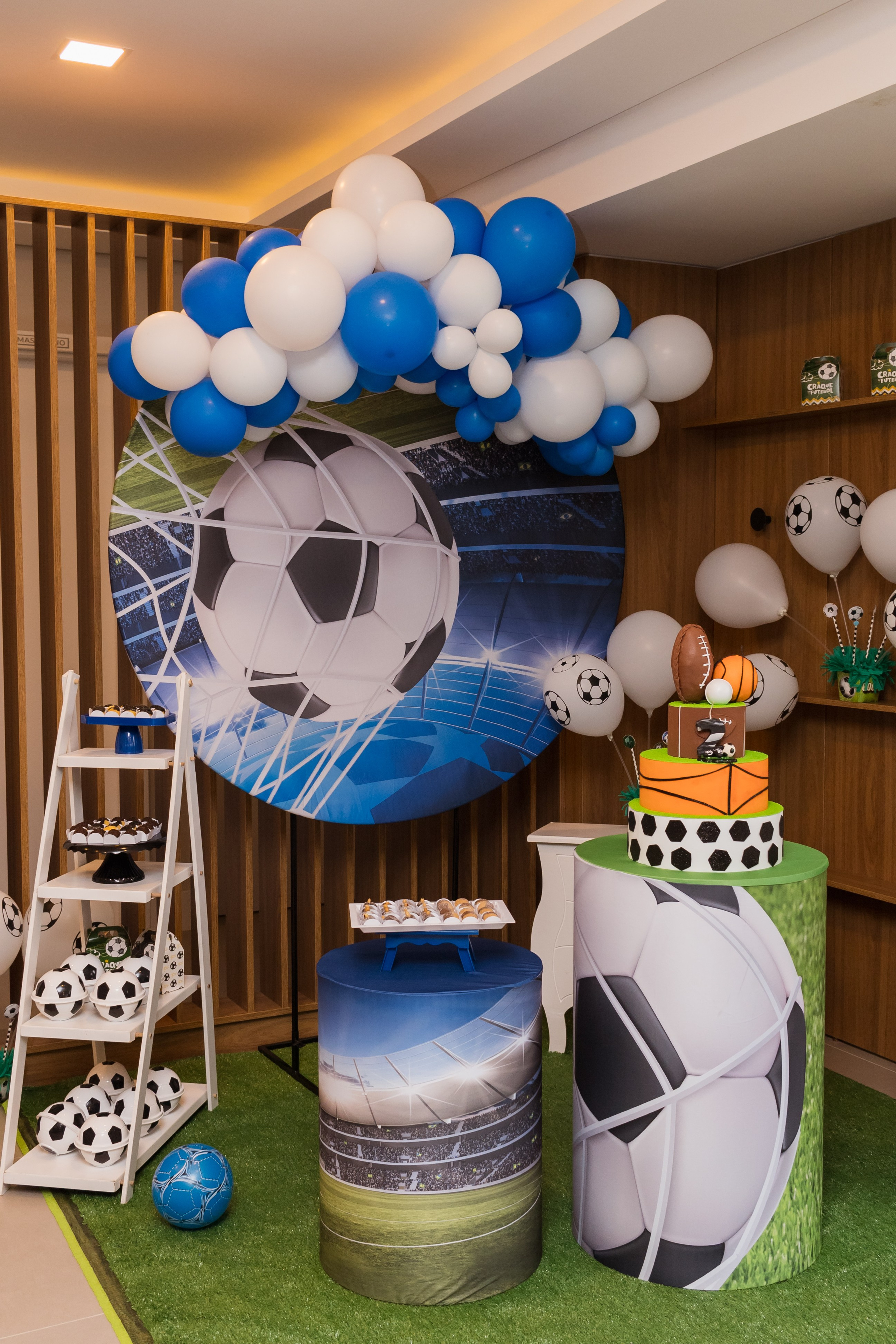 Aniversário infantil futebol, em Palhoça, Santa Catarina.