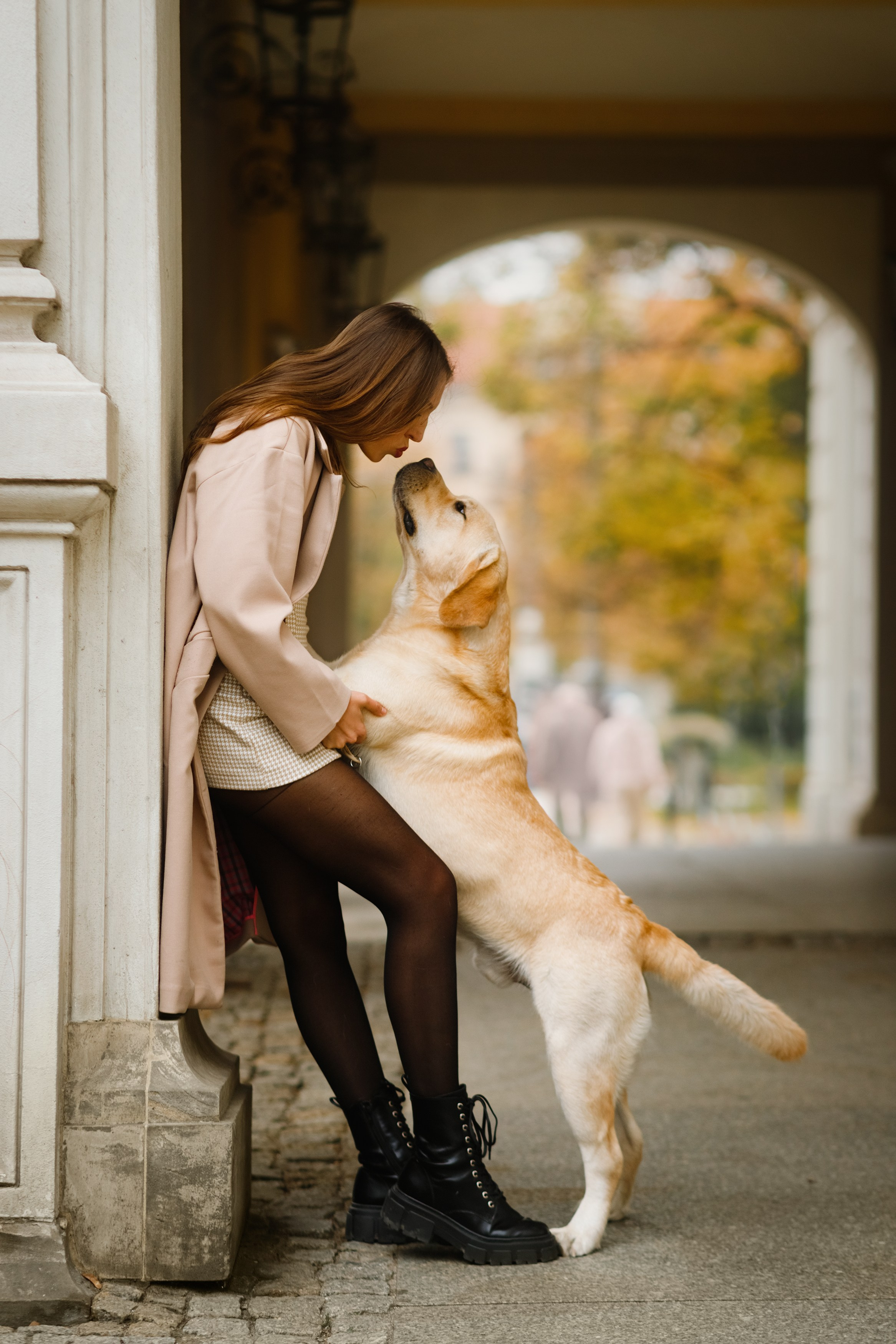 Katya & labrador. Kaja | fotograf psów we Wrocławiu