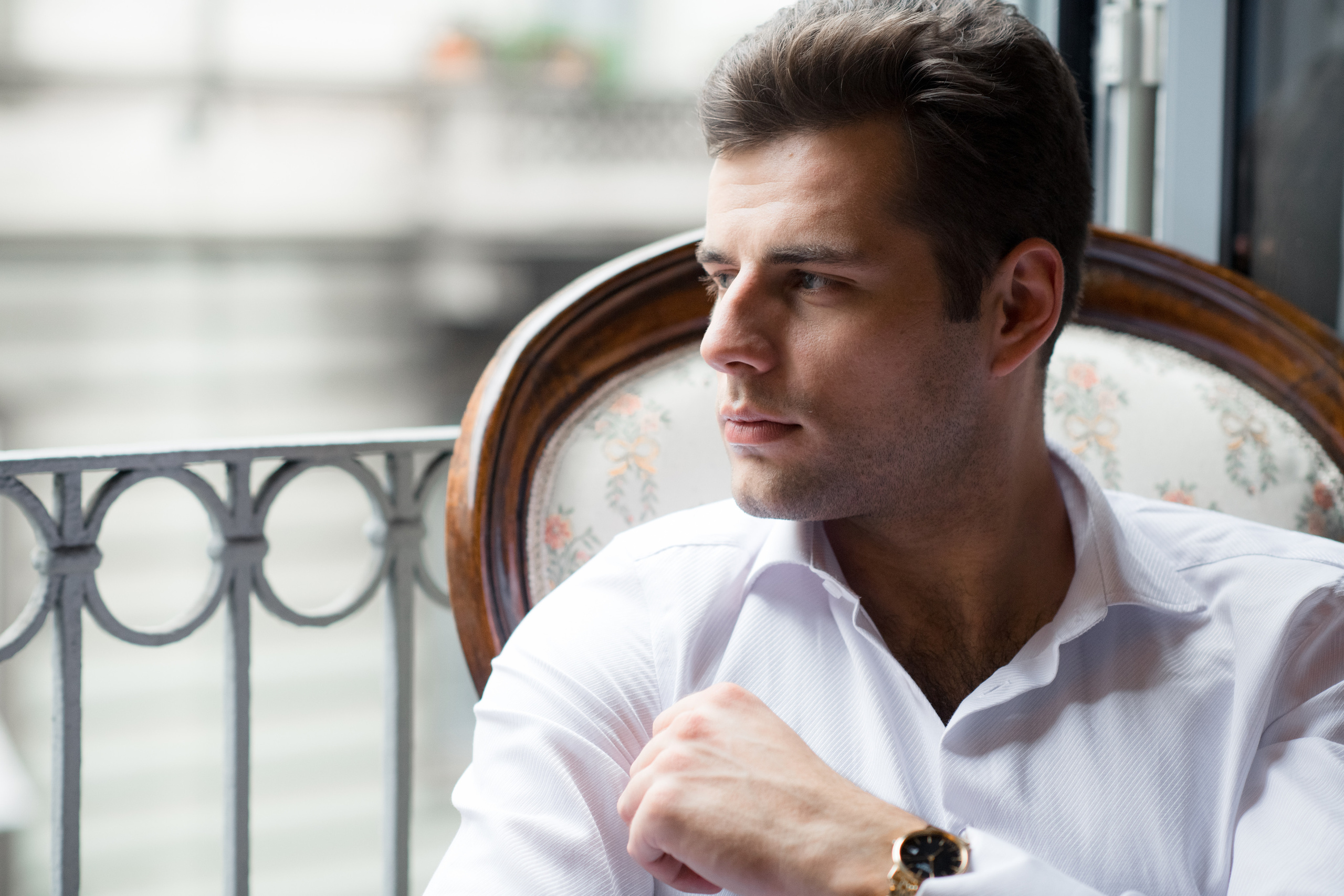 A fiance is waiting for his bride in Milan, Italy