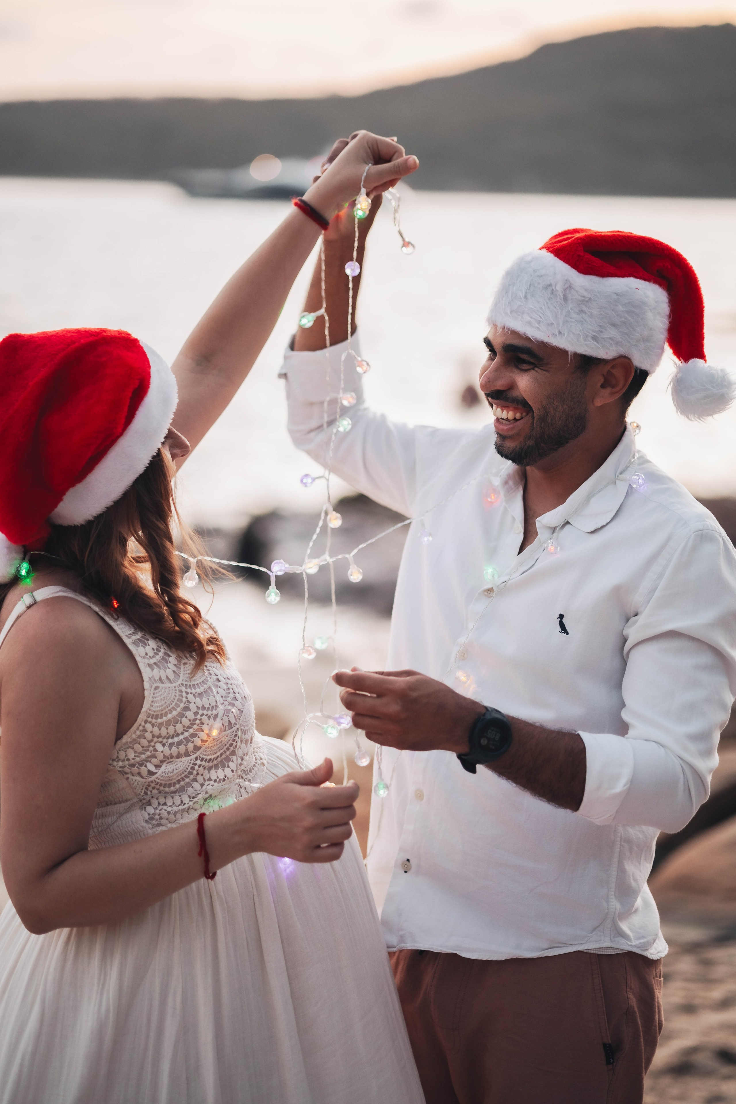 Heather + Tulio + Pregnant + Christmas. True Story Photography