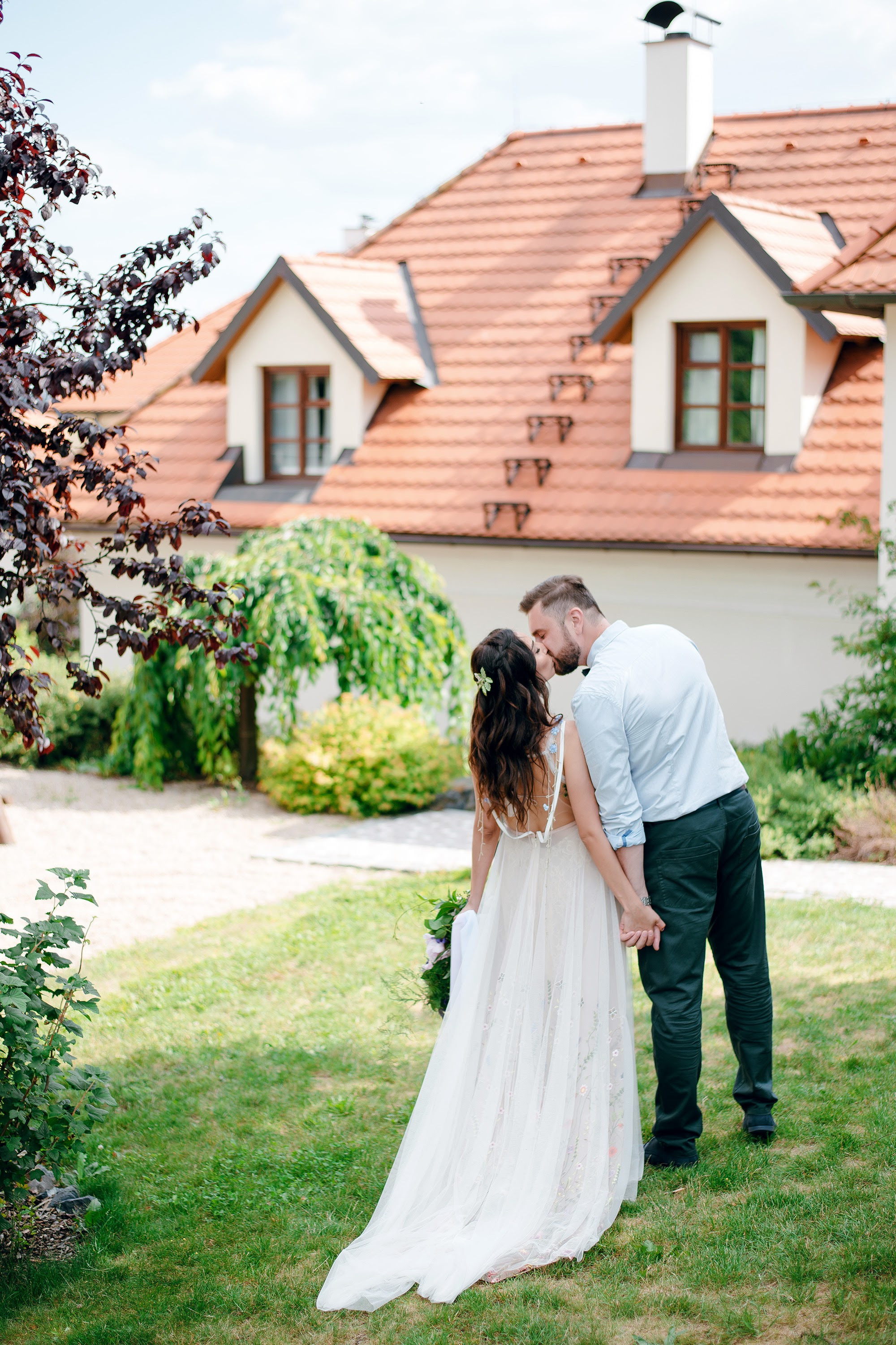 Romantic destination wedding in Czech republic Prague