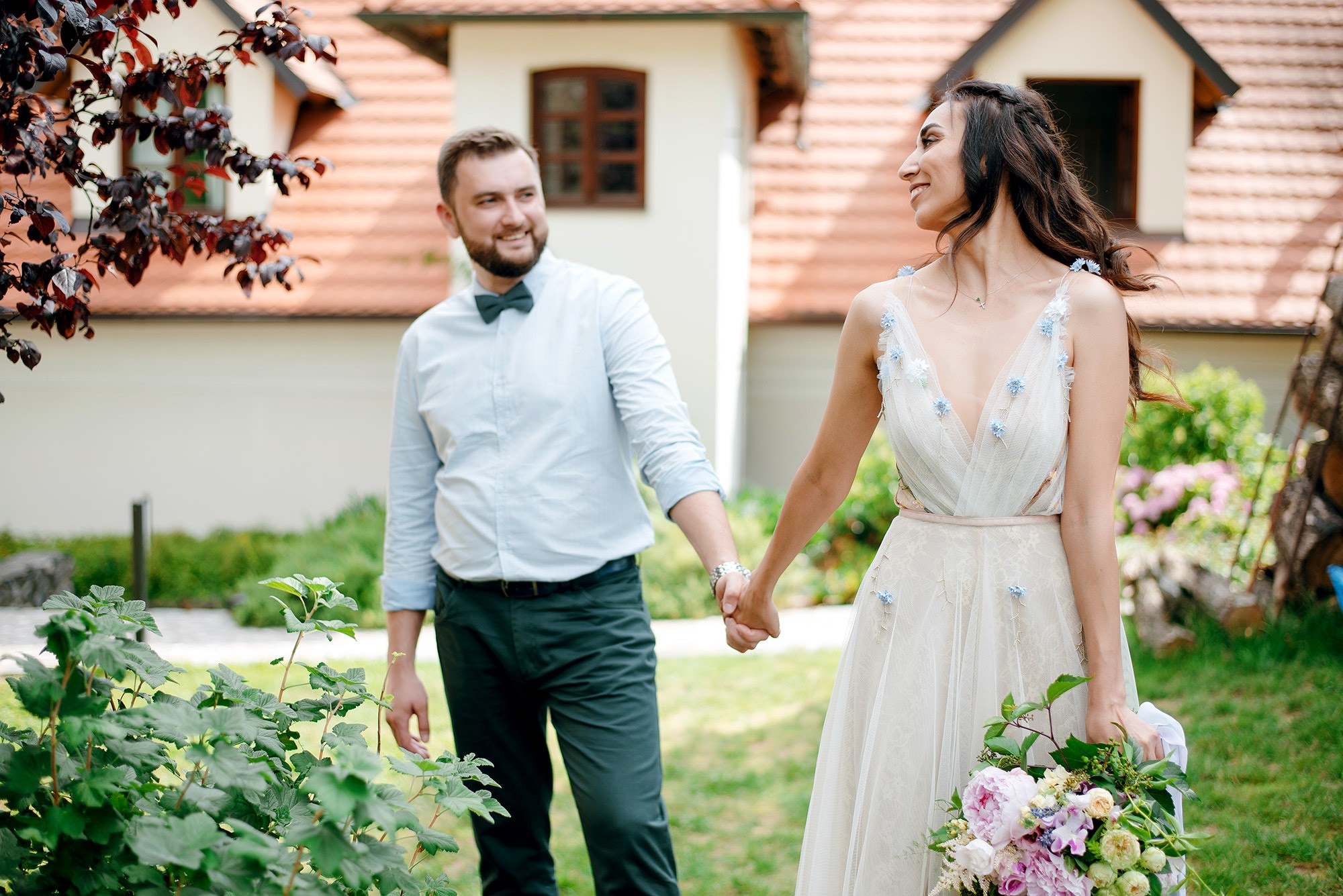 Romantic destination wedding in Czech republic Prague