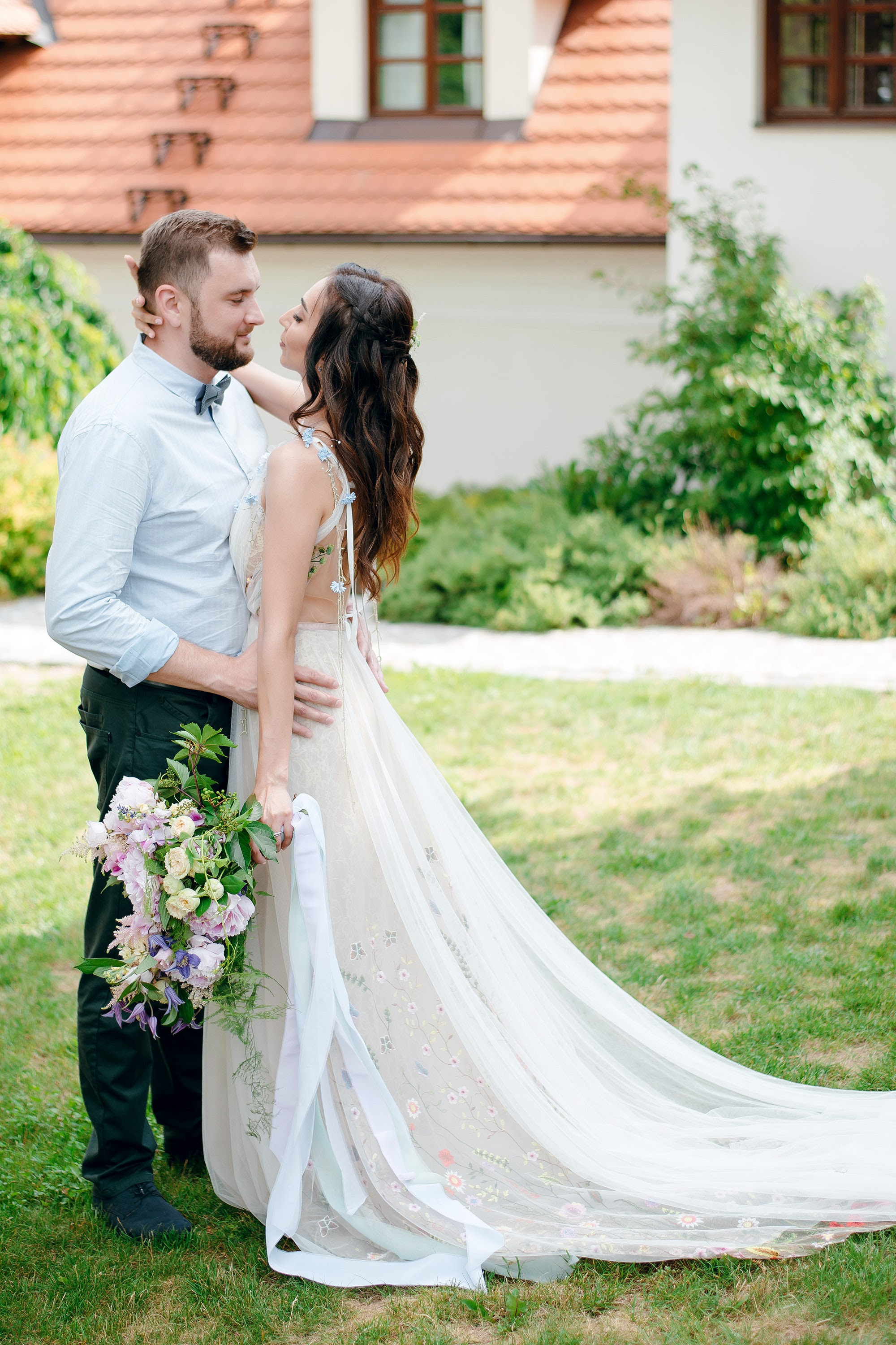 Romantic destination wedding in Czech republic Prague