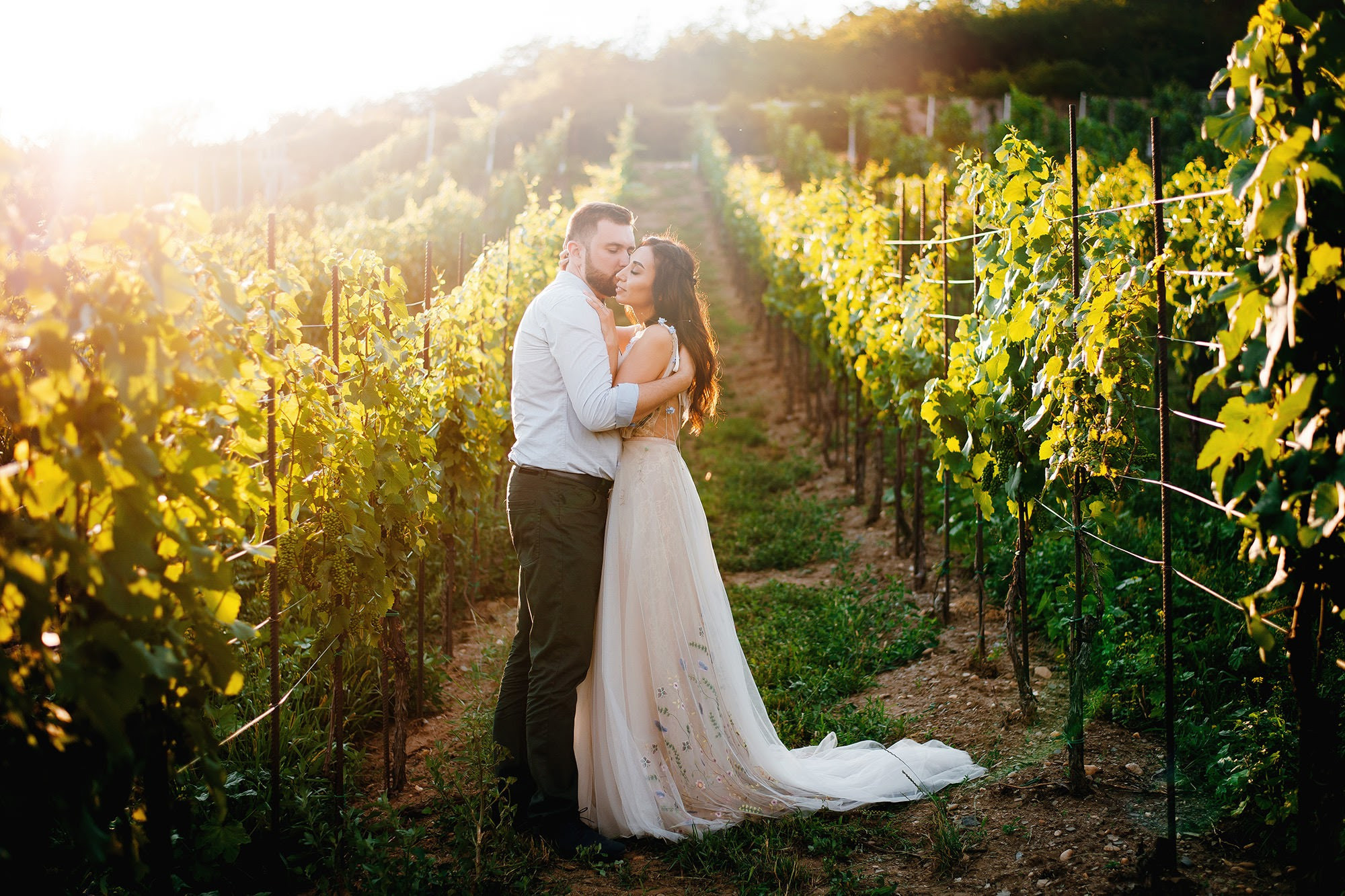 Romantic destination wedding in Czech republic Prague