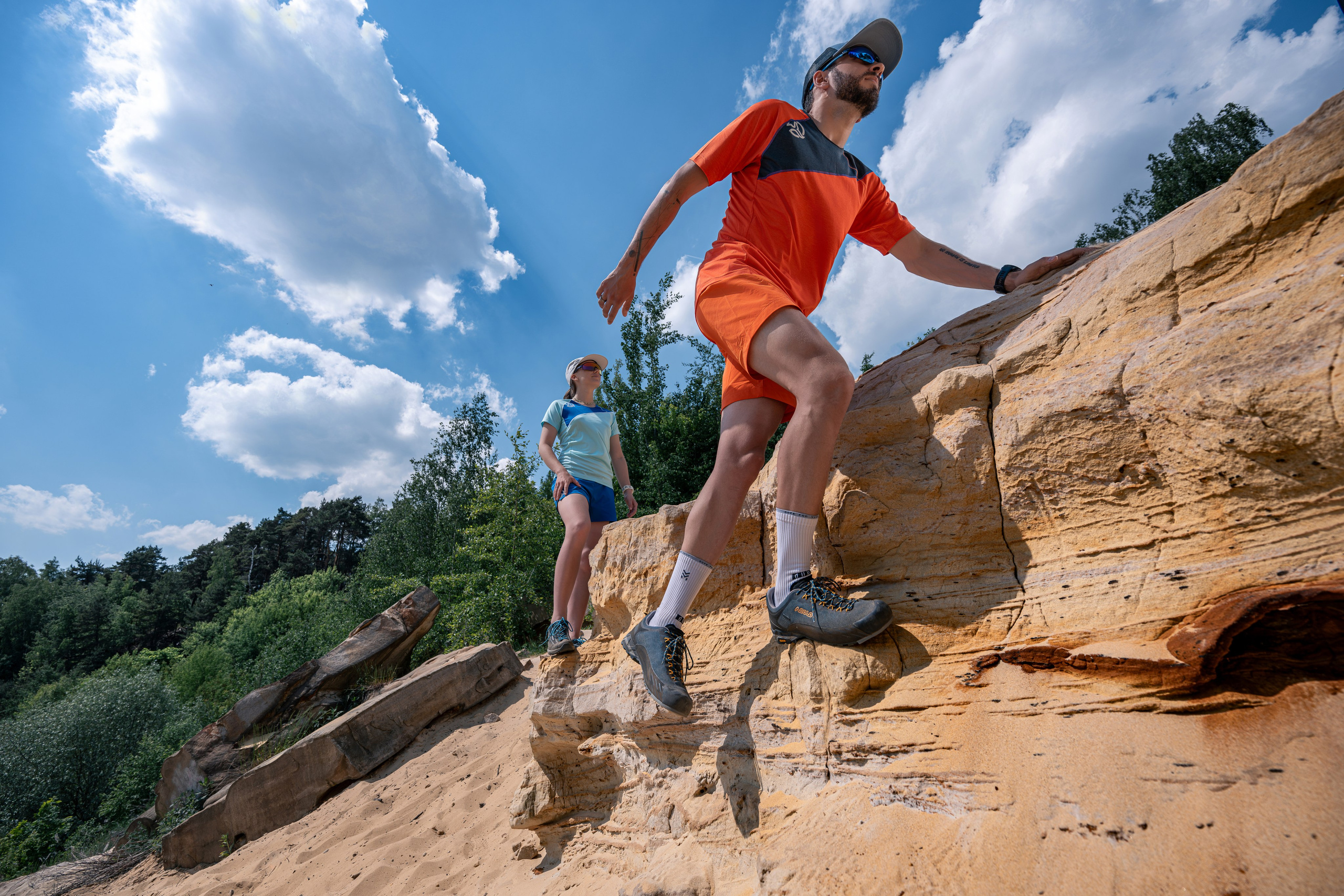 Moda deportiva. Fotógrafos Daria y Dmitry Arsentyevs