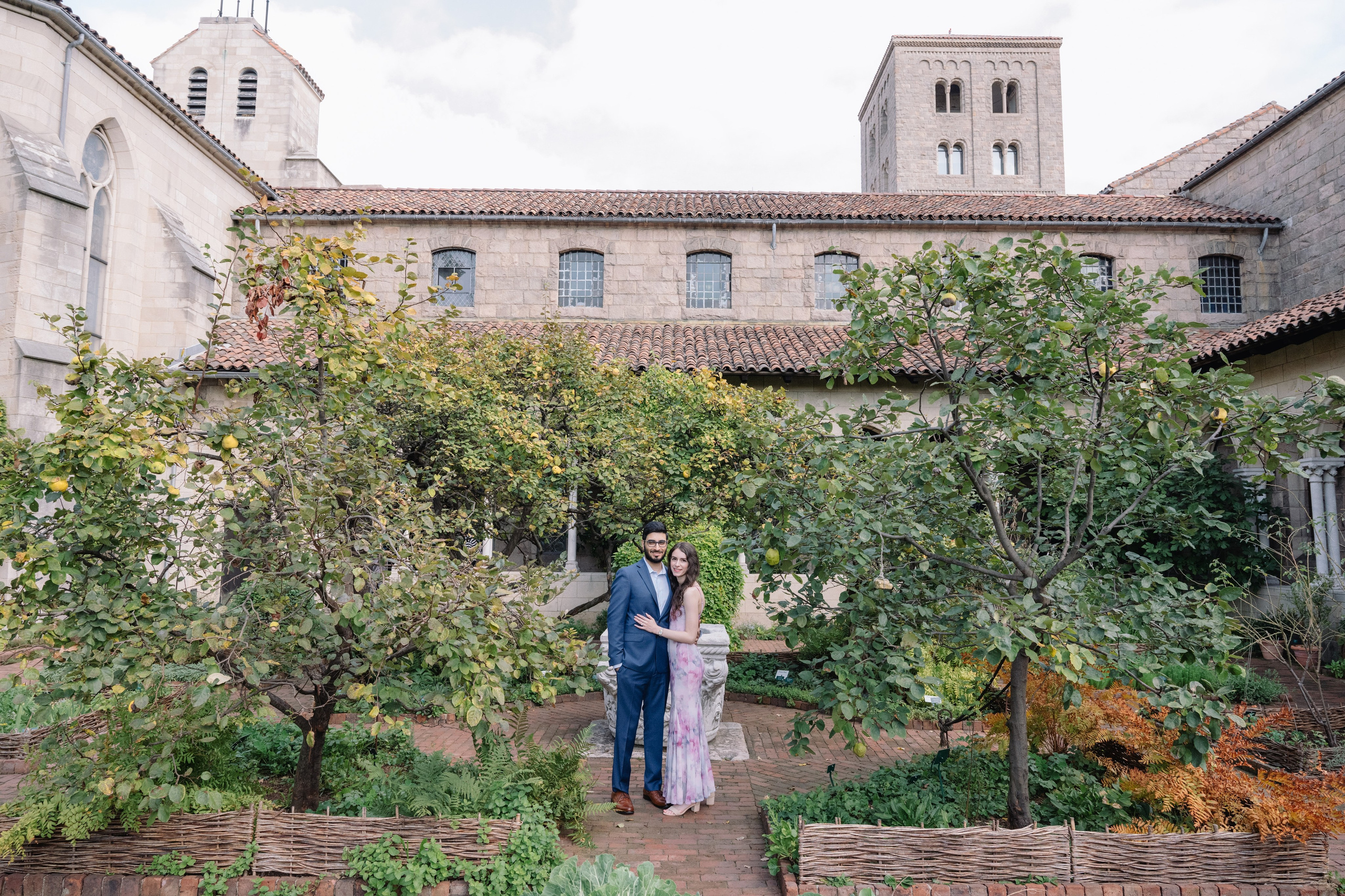 Aashay & Kimberly — Engagement Photoshoot at The Cloisters, Fort Tryon Park