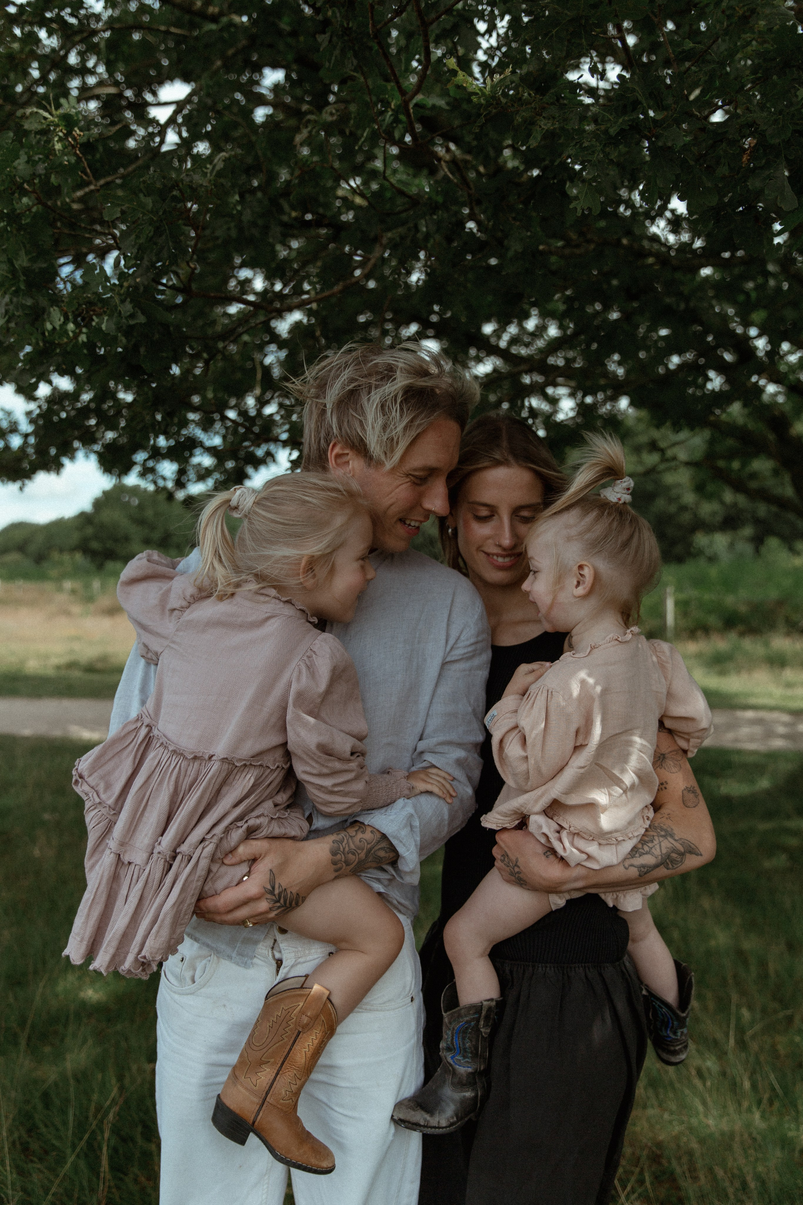 Family hugs. True self