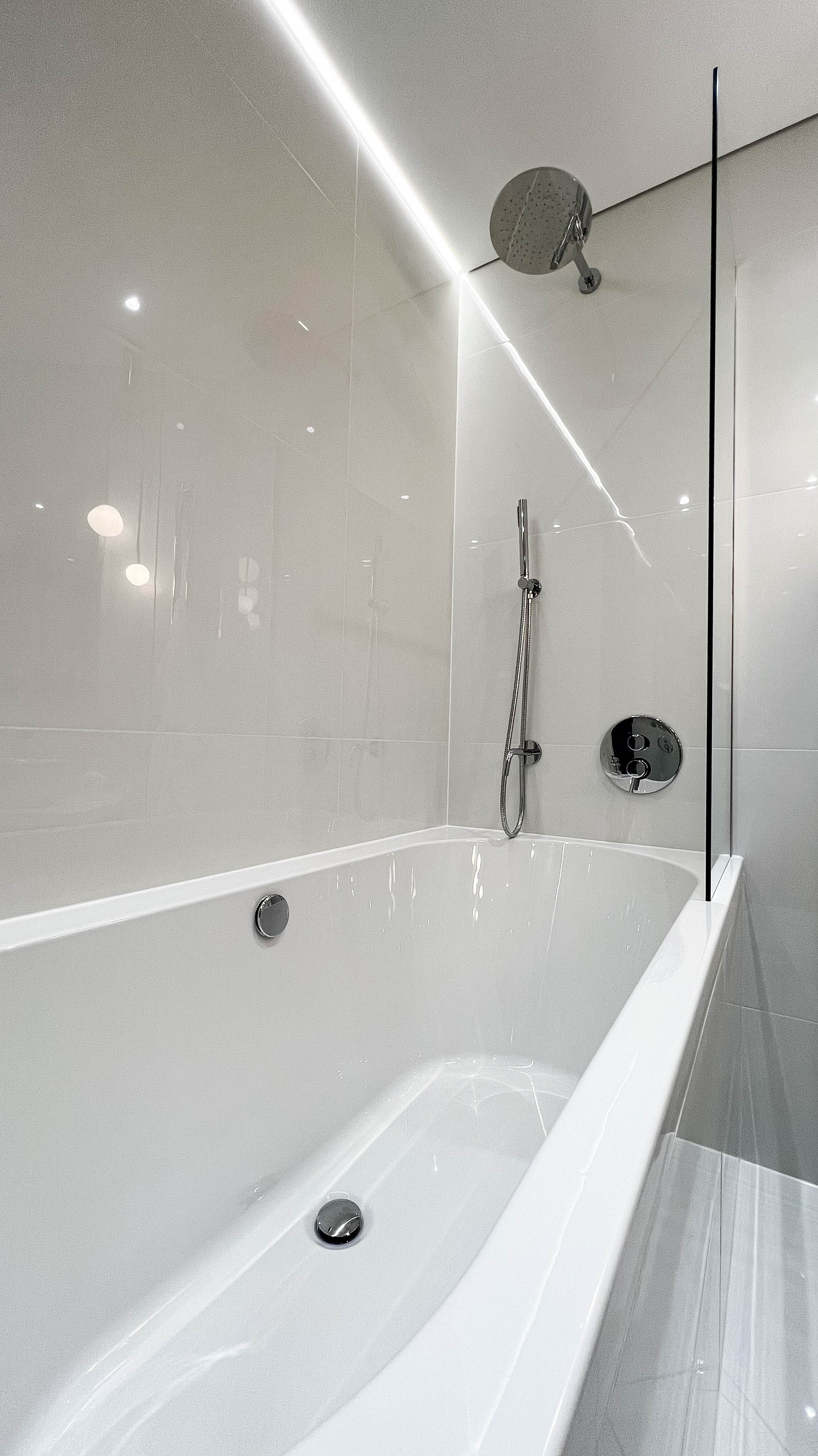 The apartment is in a modern style. Fotograf Dmitrii Donets