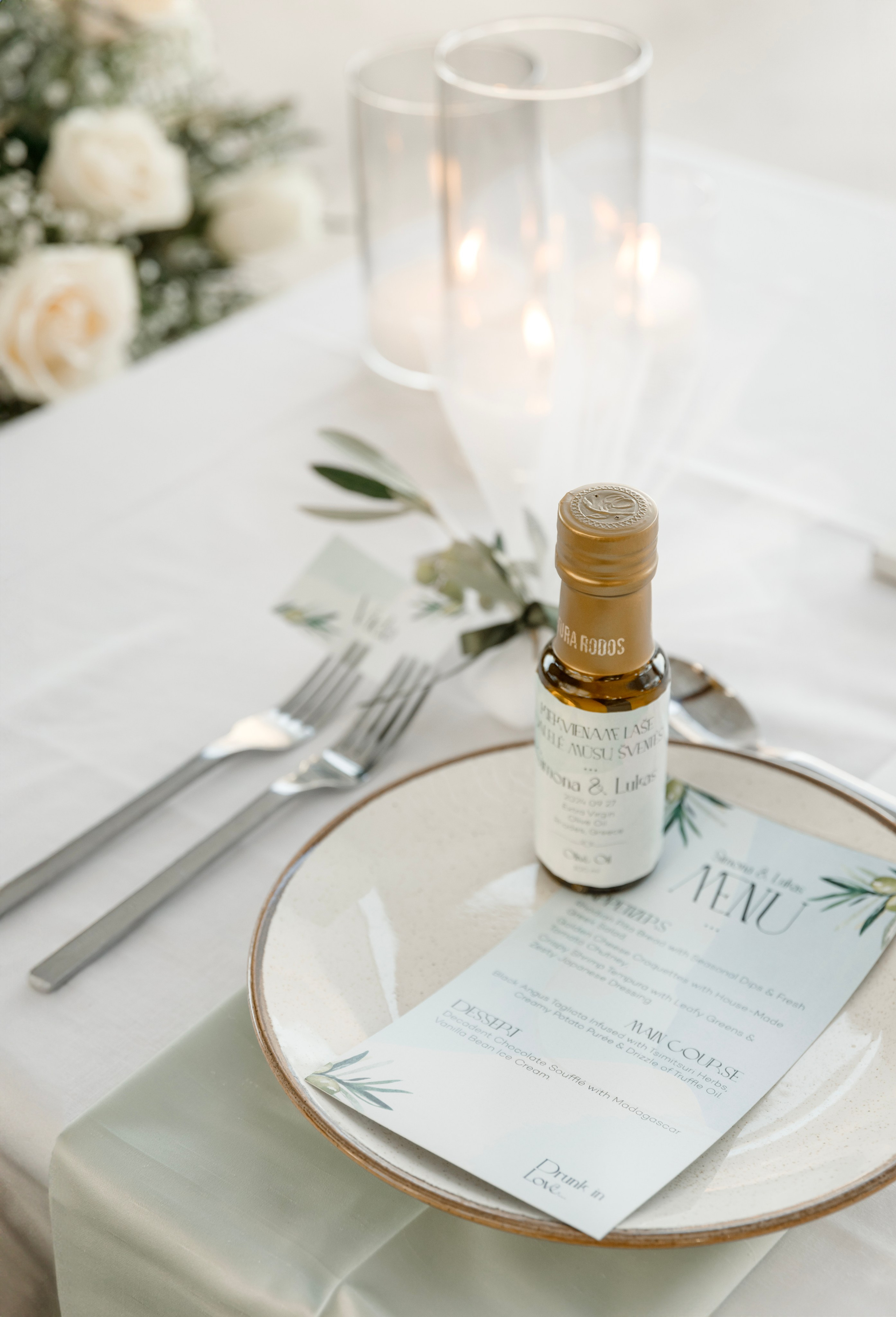 Table decoration in a Restaurant Naya, Faliraki Rhodes Greece