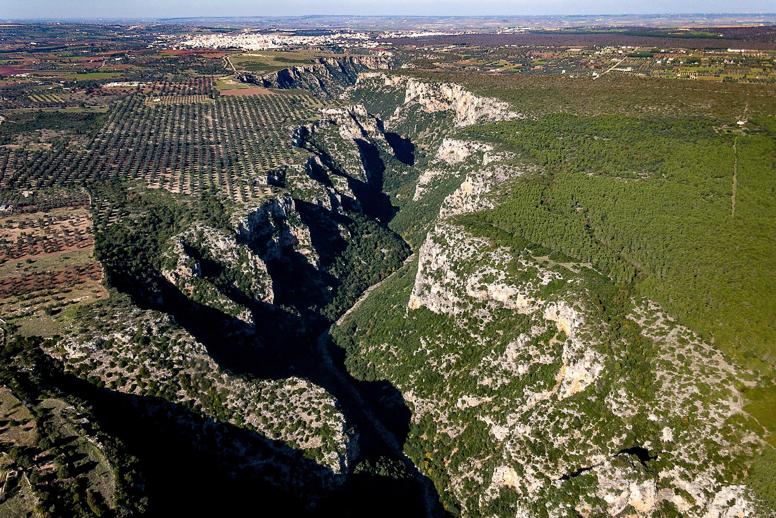 Aerial views of Puglia (Gravina di Puglia)