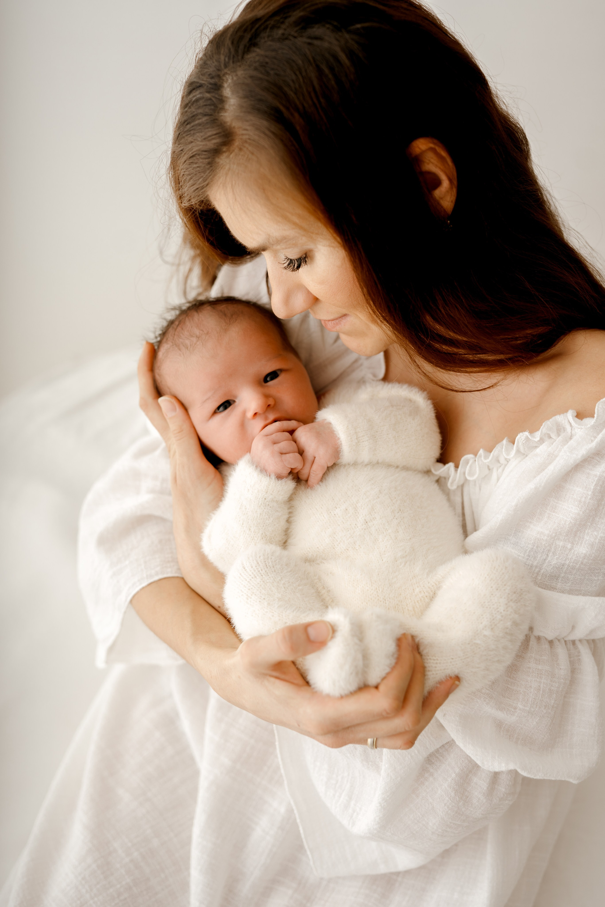 Malutki Szymuś na swojej pierwszej sesji. Fotograf Łódź - sesja ciążowa, noworodkowa, dziecięca. Studio w Łodzi