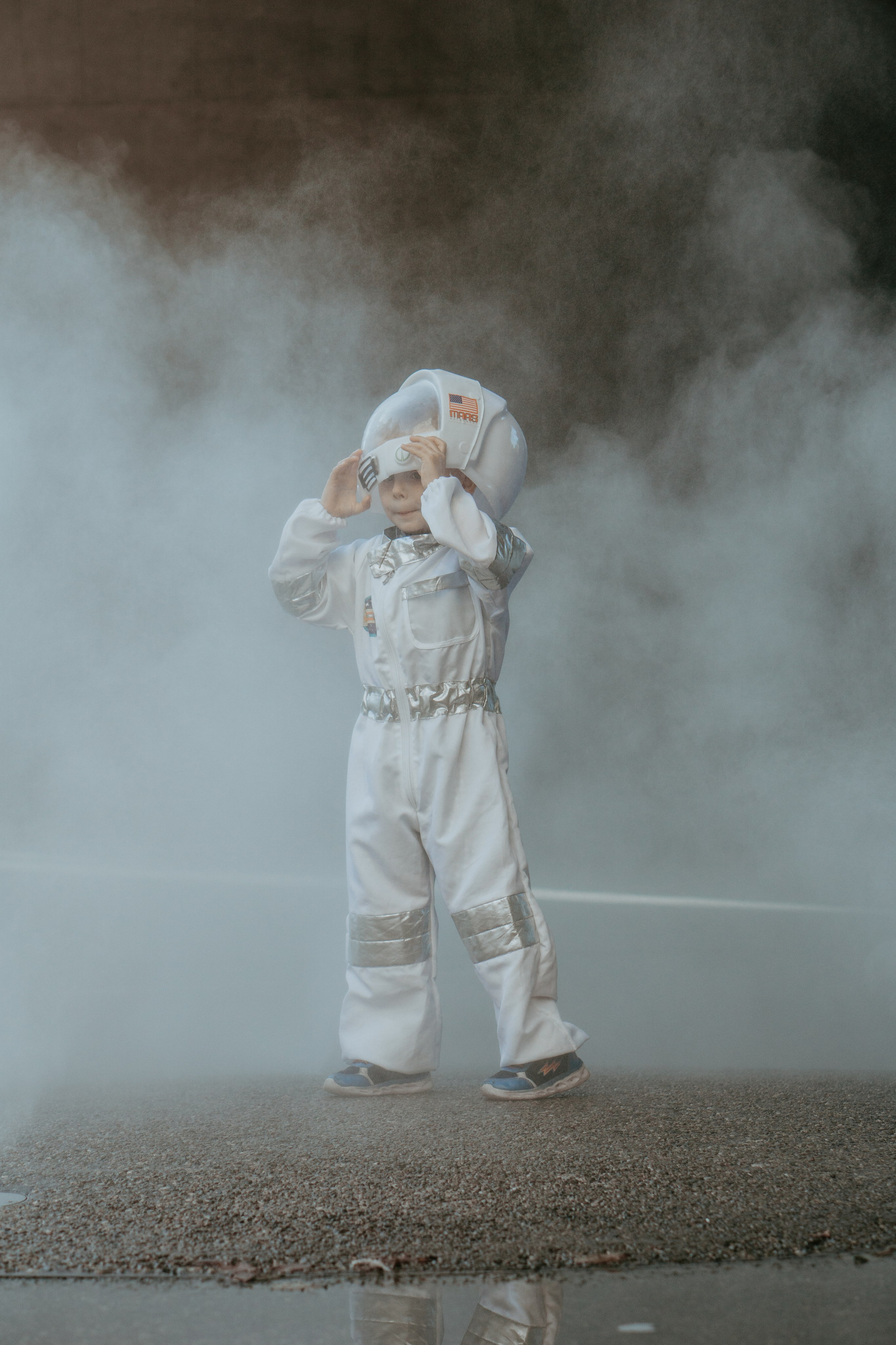 Brave astronaut and beautiful alien. Family photographer Aargau Zurich