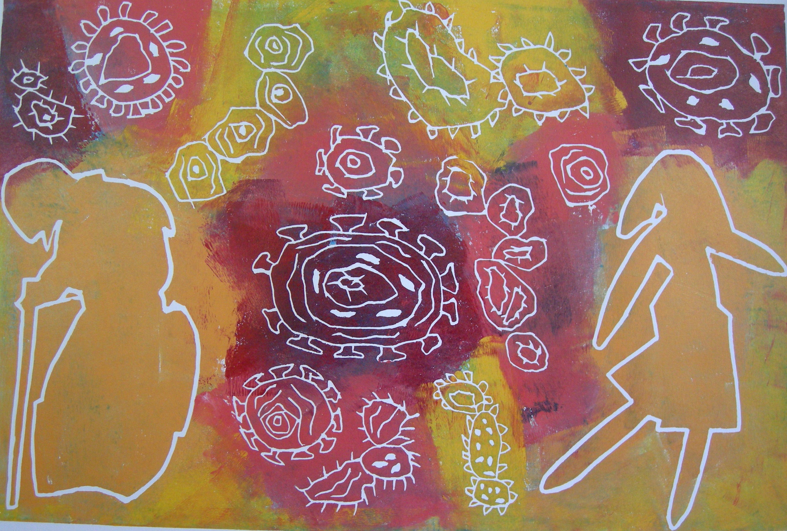 Corona 2020 - 40x60 auf Papier 60x80