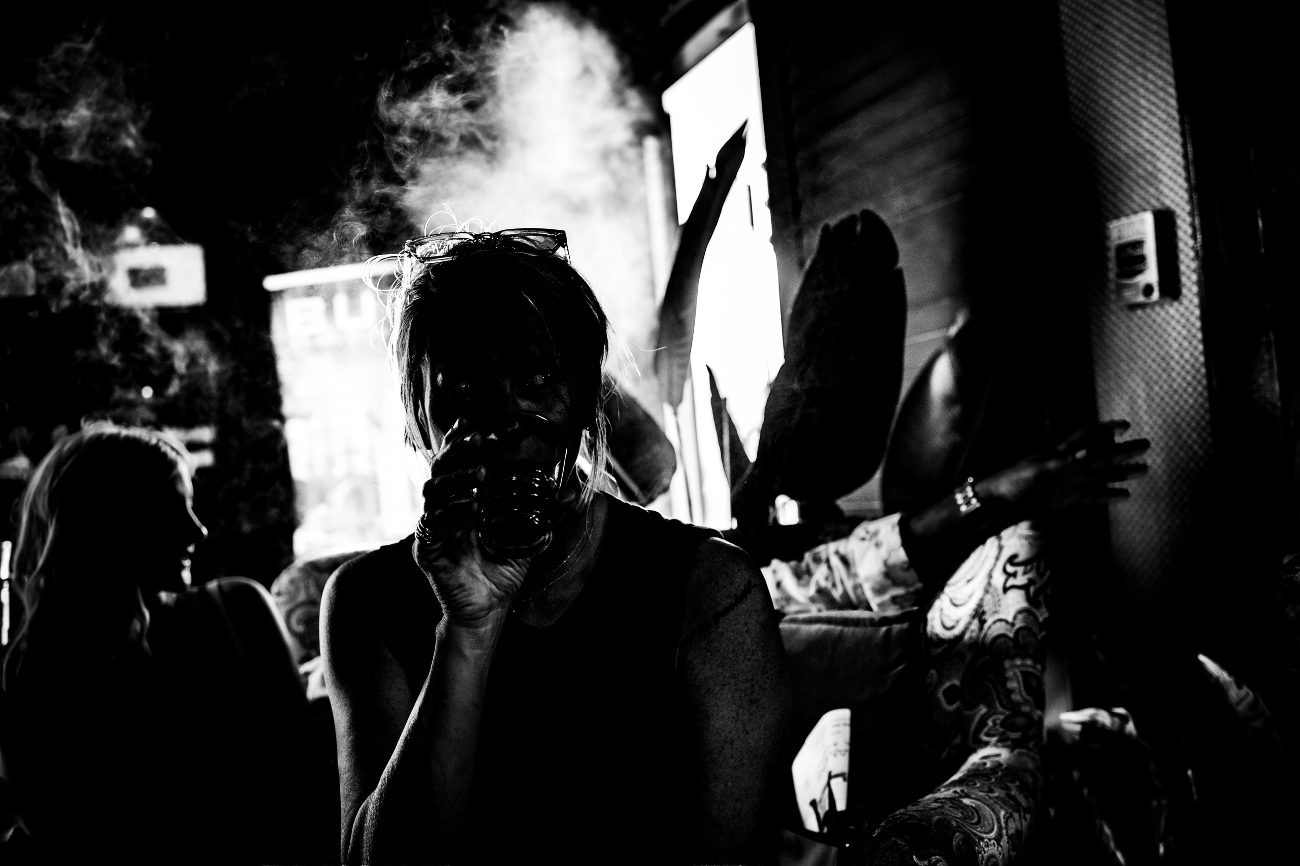 Burn Black and White Series. Out and About 239