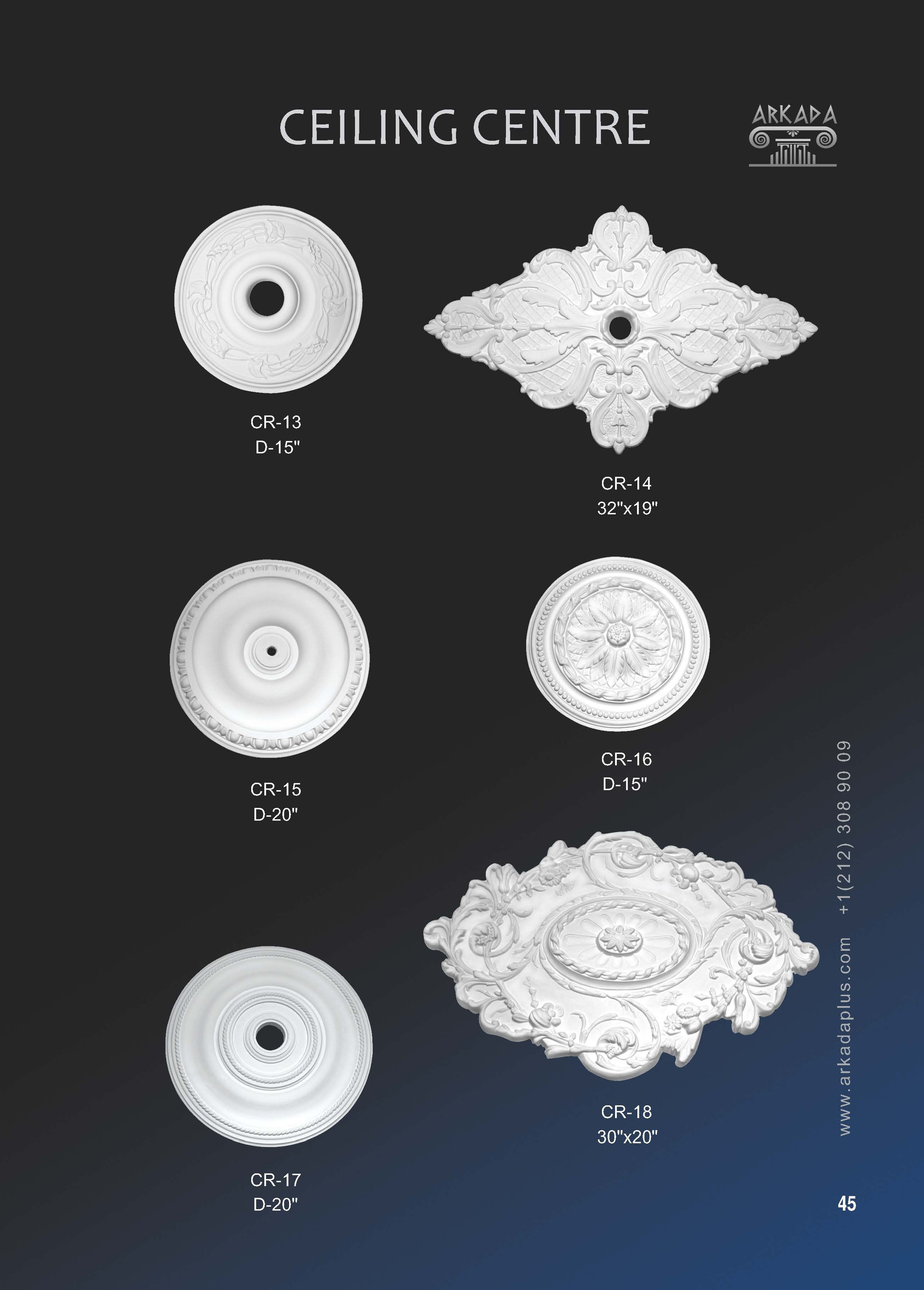 Catalog pages. Plaster molding