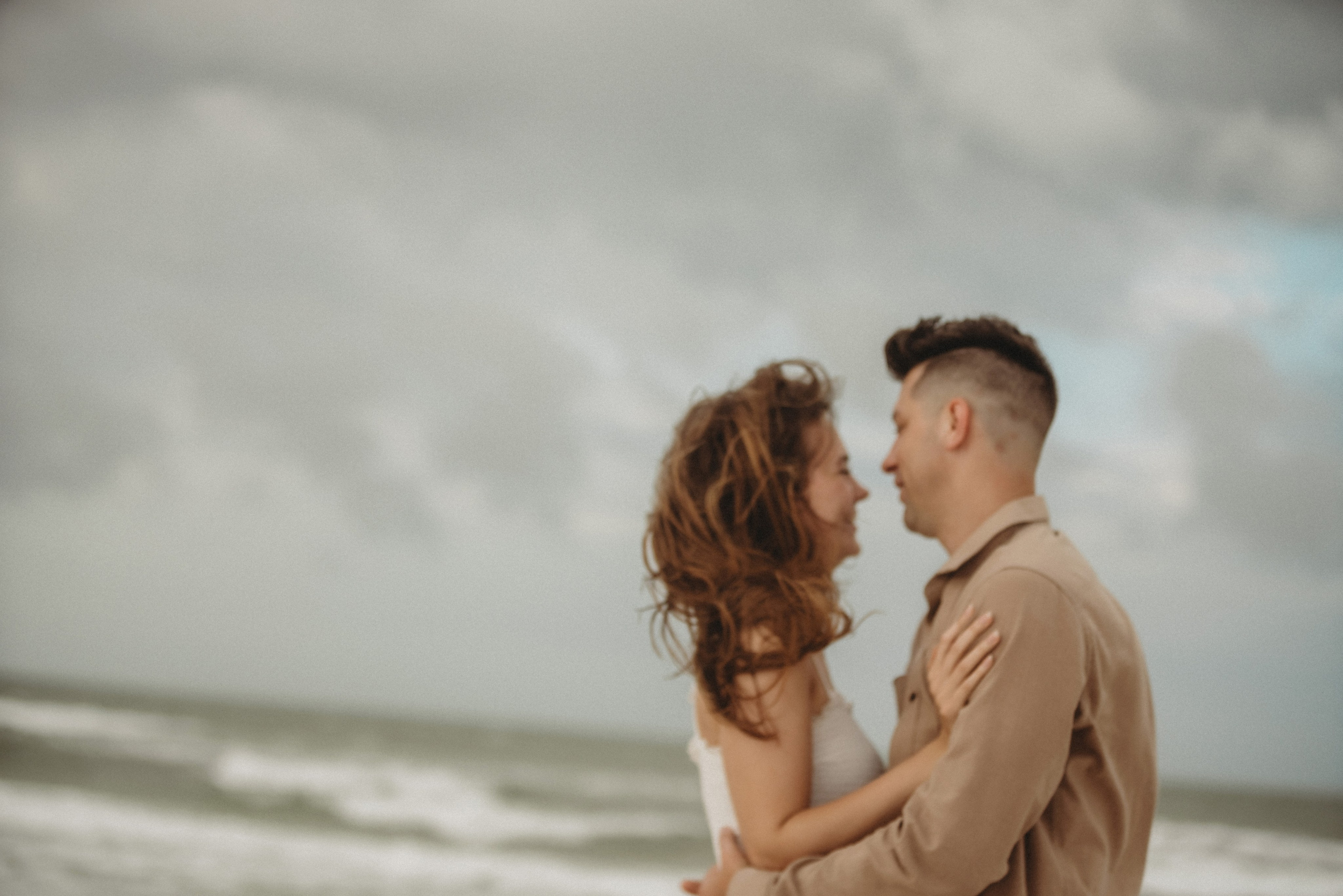 Engagement photoshoot on the Lido Beach/Siesta Beach  Florida