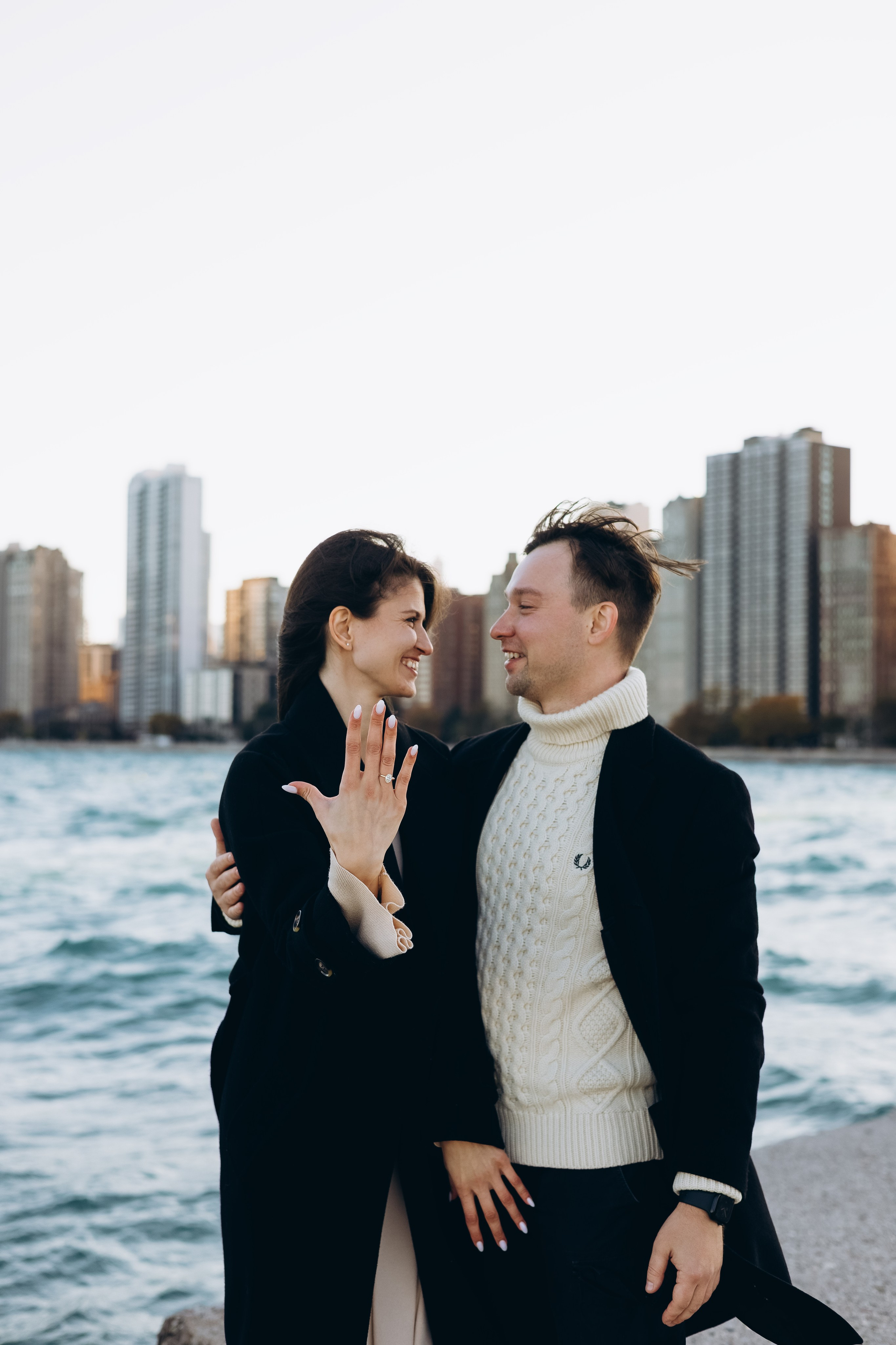 North Lake Shore Proposal — Chicago Photographer — Margarita Stepanenko