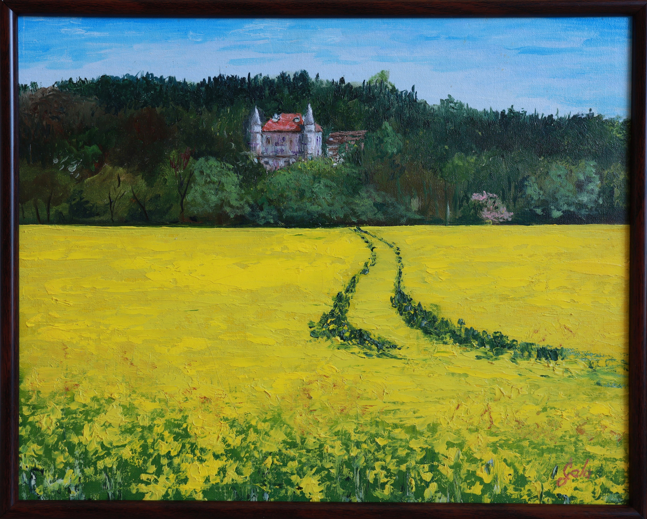 POD ZÁMEČKEM (etuda). GALA художник из г. Харьков в Чехии