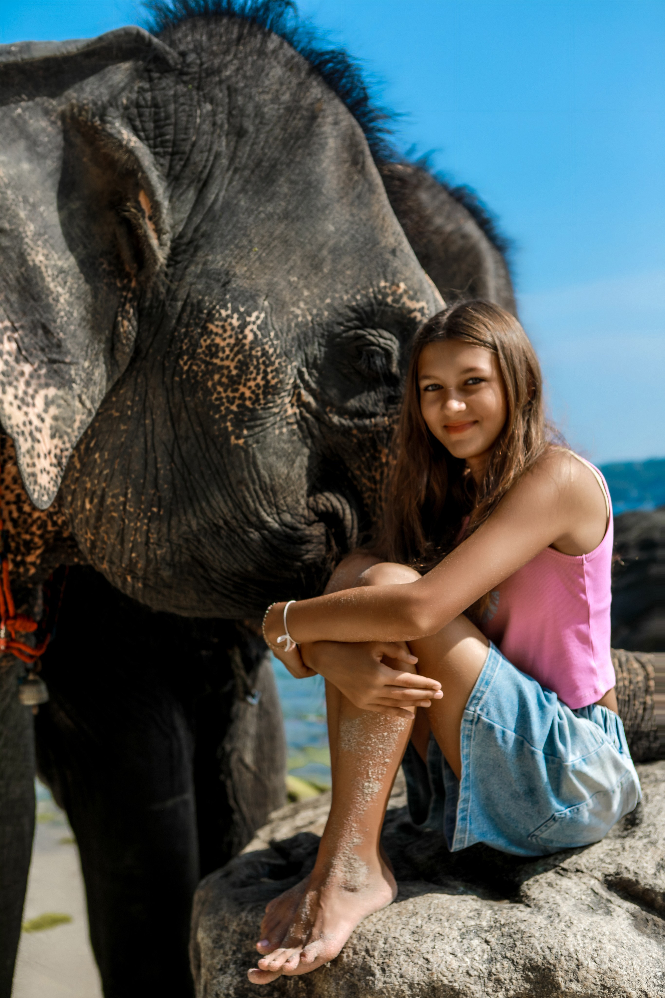 Наталья — фотосессия со слоном, Пхукет. Photographer Phuket Thailand