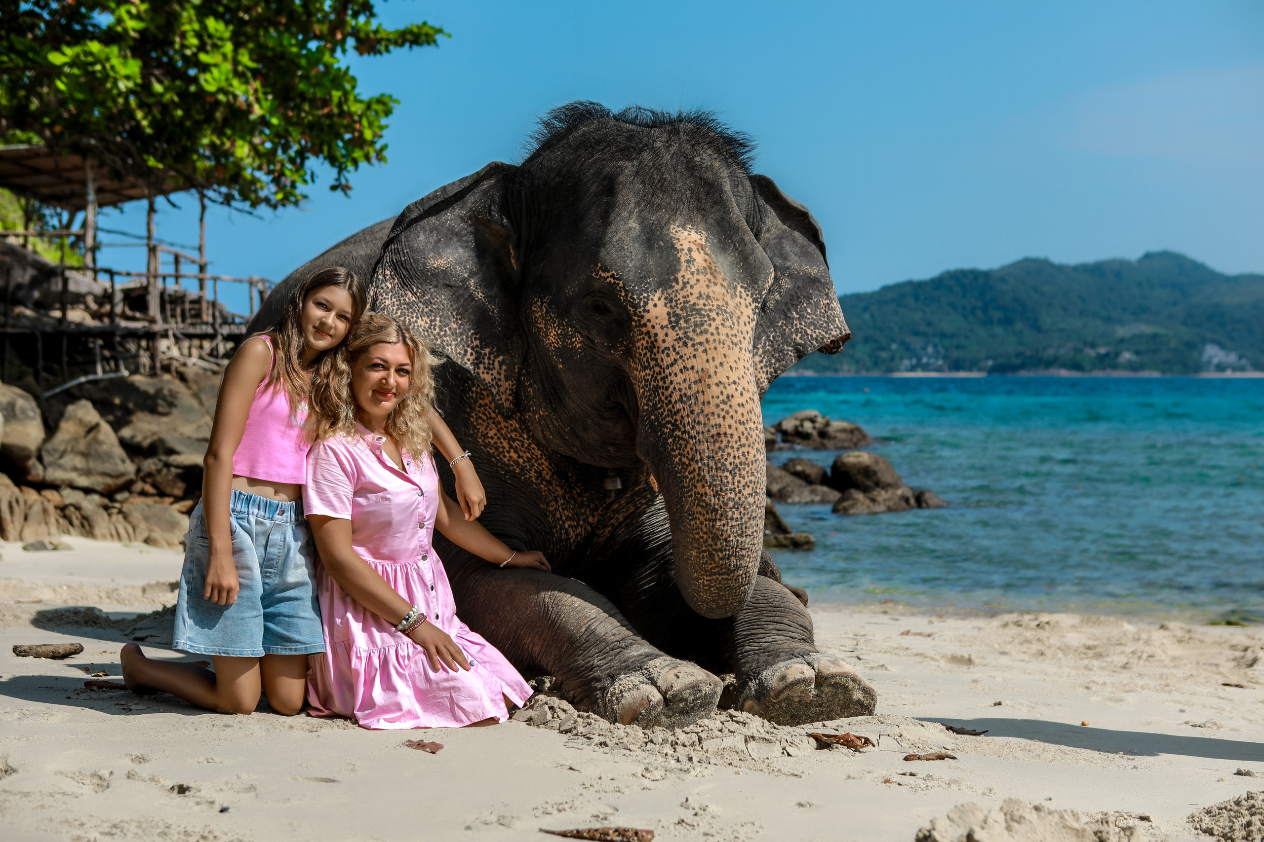 Наталья — фотосессия со слоном, Пхукет. Photographer Phuket Thailand