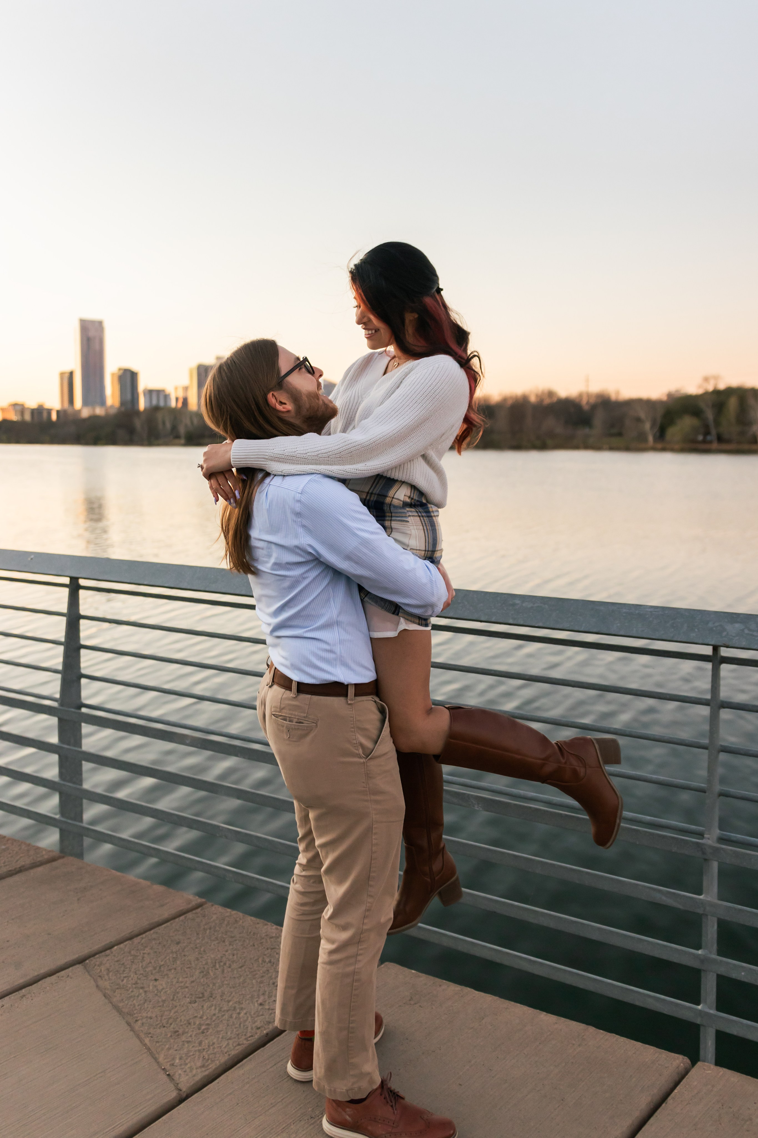 Riley and Maria’s engagement photoshoot at Red Bud Isle