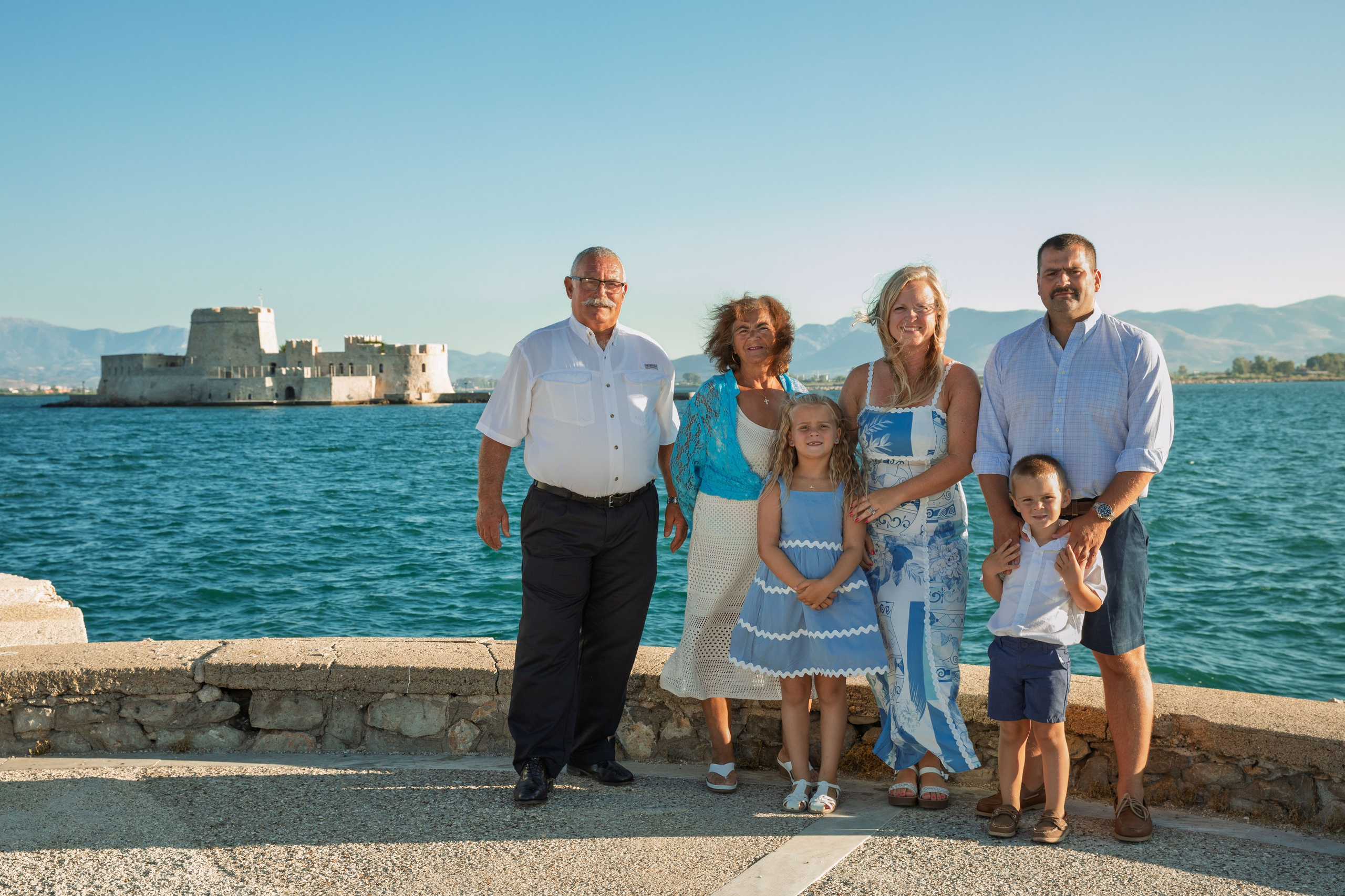 Family Kordalis (USA - Greece). Photographer Anya Khasapi. Nafplio, Greece