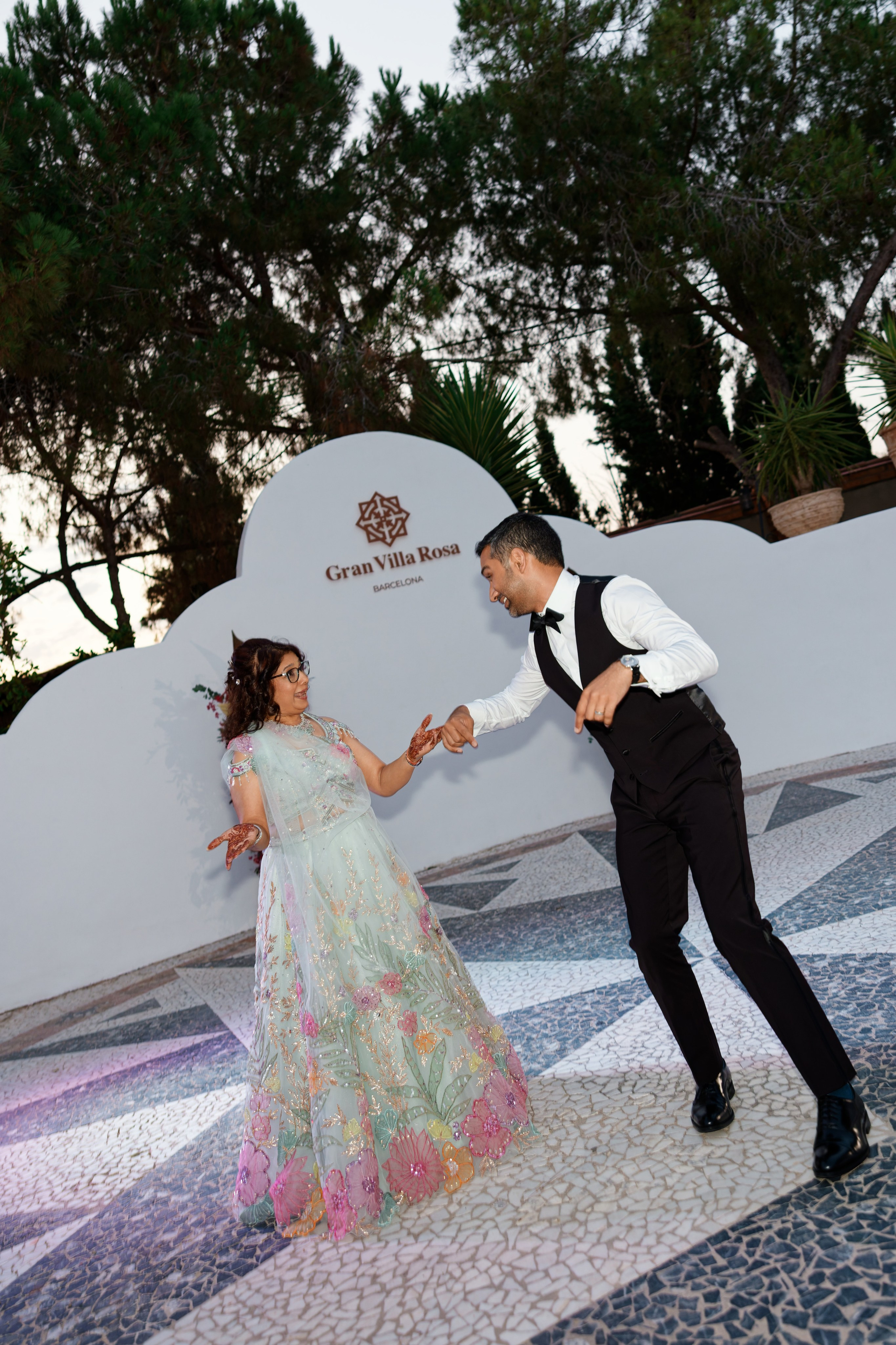 Indian wedding at Gran Villa Rosa, Barcelona