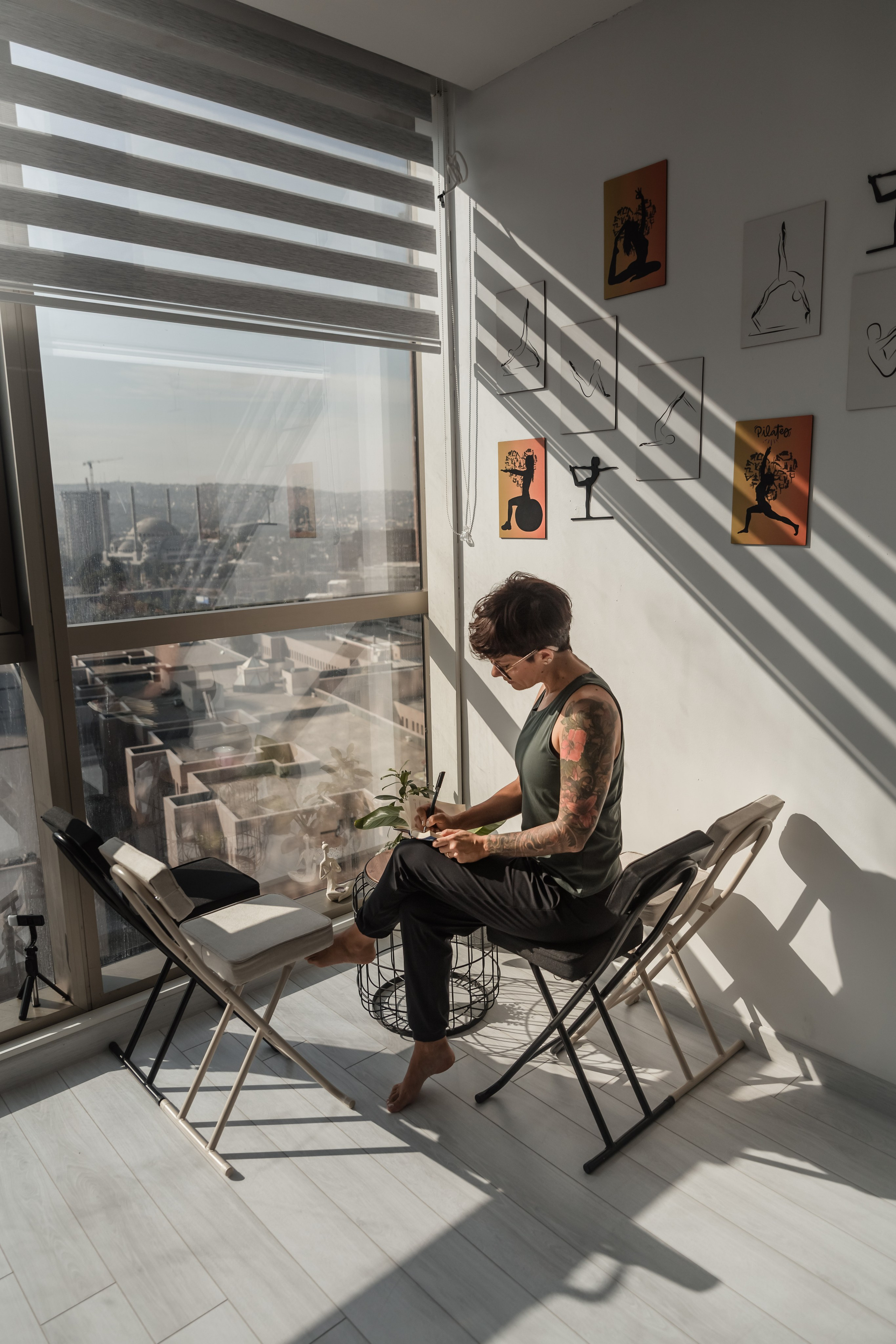 Photo session for a Pilates trainer