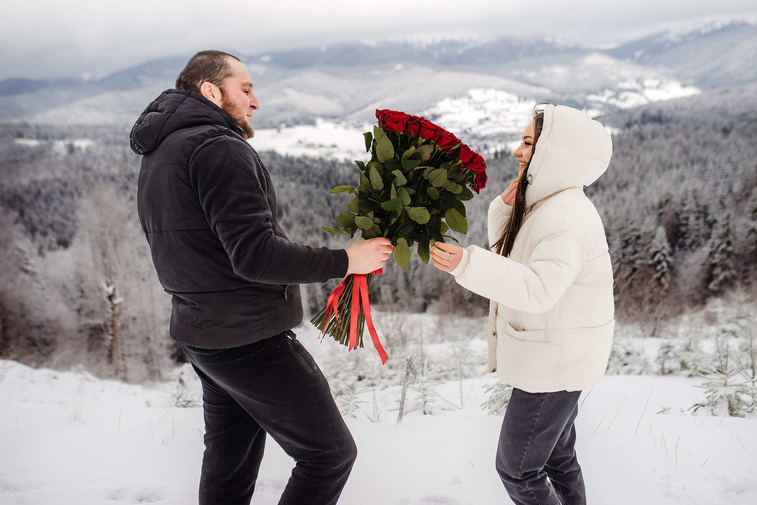Освідчення Назар та Іванна Буковель. Весільний та портретний фотограф Кизим Арсен