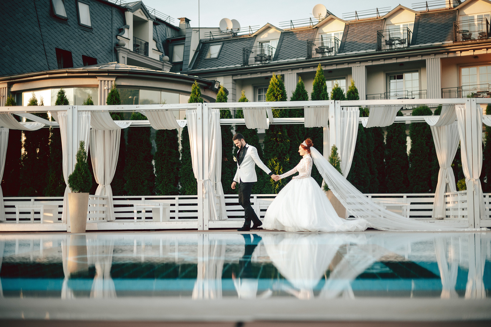 Märchenhafte Hochzeitsfotografie im Schlosshotel