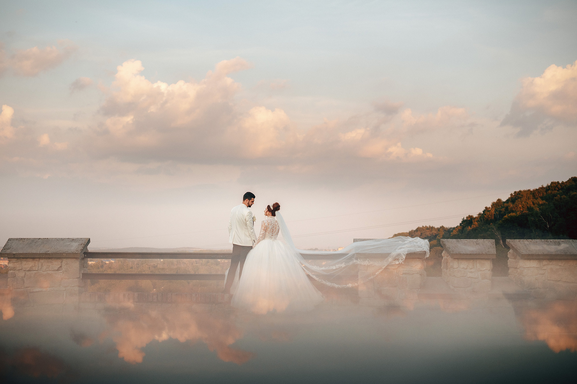 Märchenhafte Hochzeitsfotografie im Schlosshotel