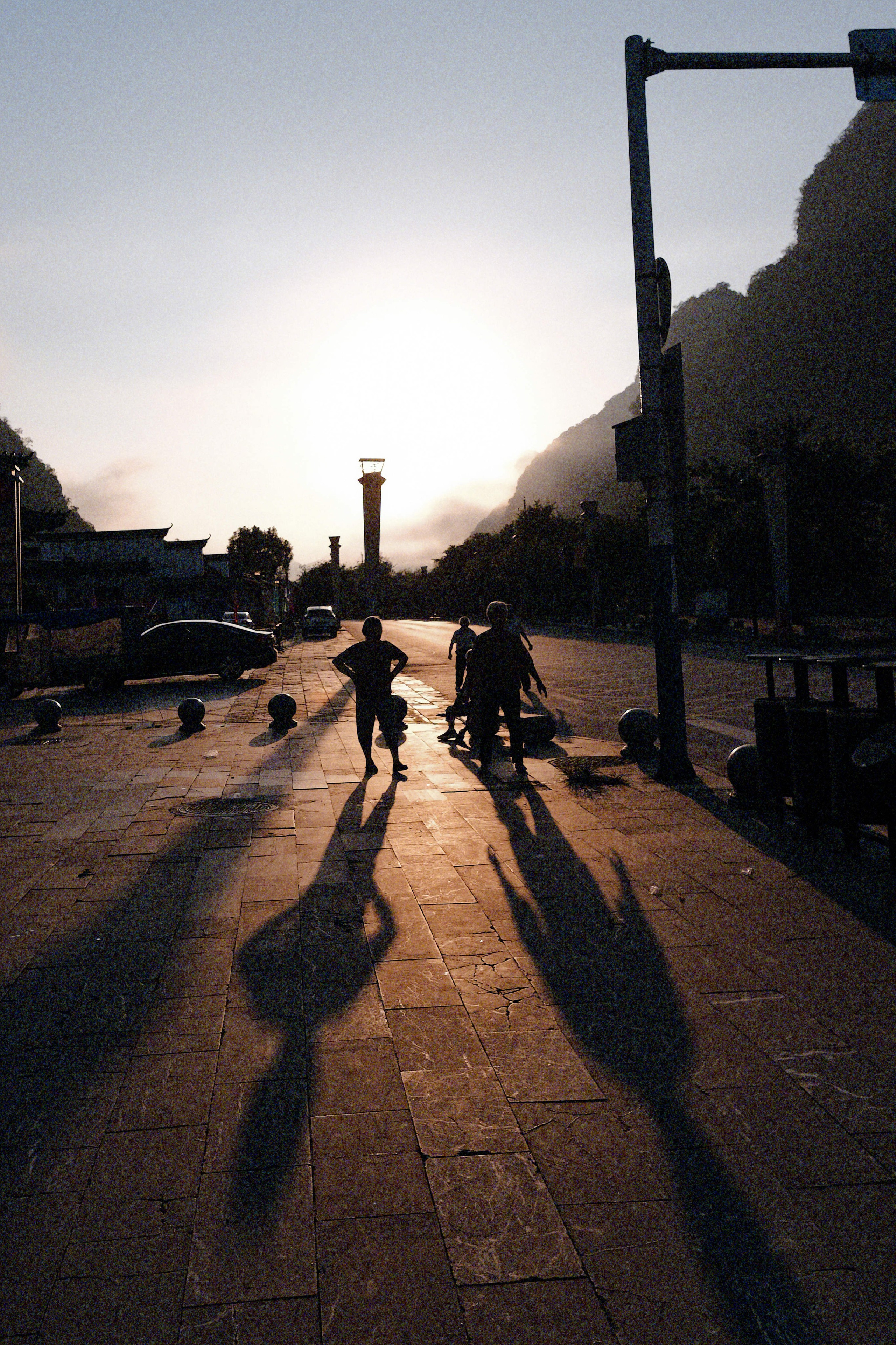 Shadows of Hezhou, China