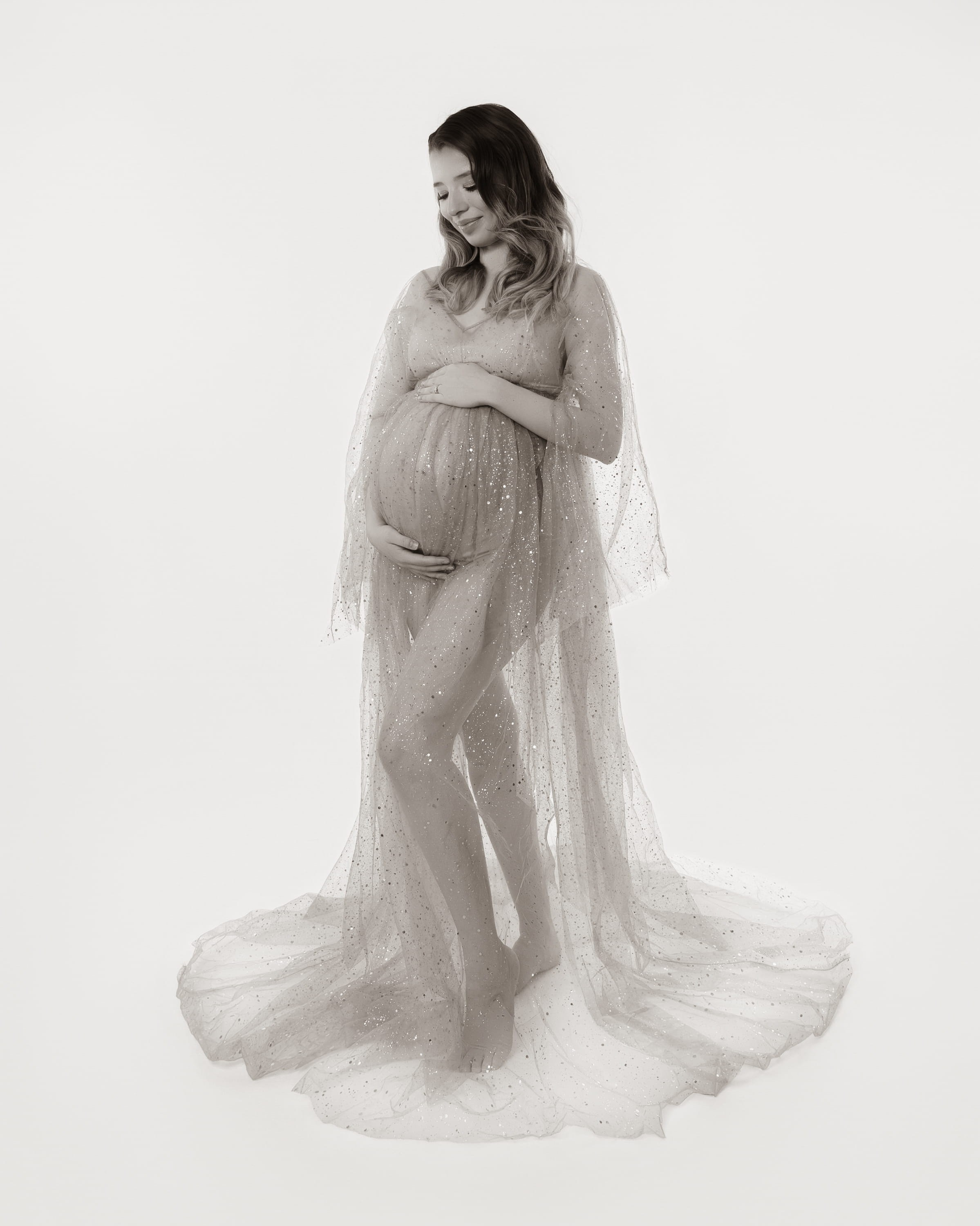 Elegant Studio Maternity Photography in Rotterdam