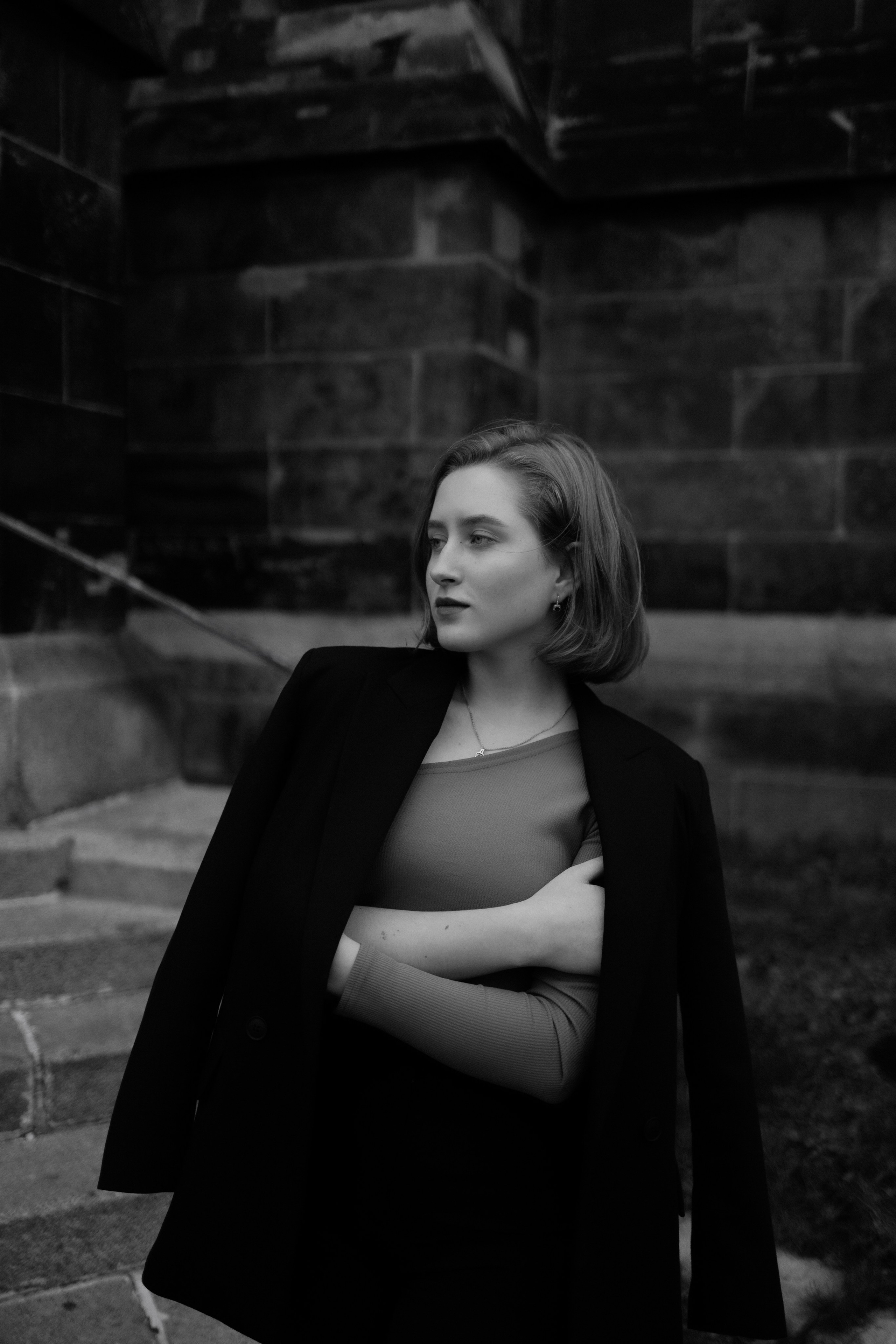 Timeless Grace — Black & White Portraits in the City. Elegant, Cinematic, Authentic. Kristina Kozheltsova- Soulful Portrait&Lifestyle&Love Story Photographer in Leipzig, Germany