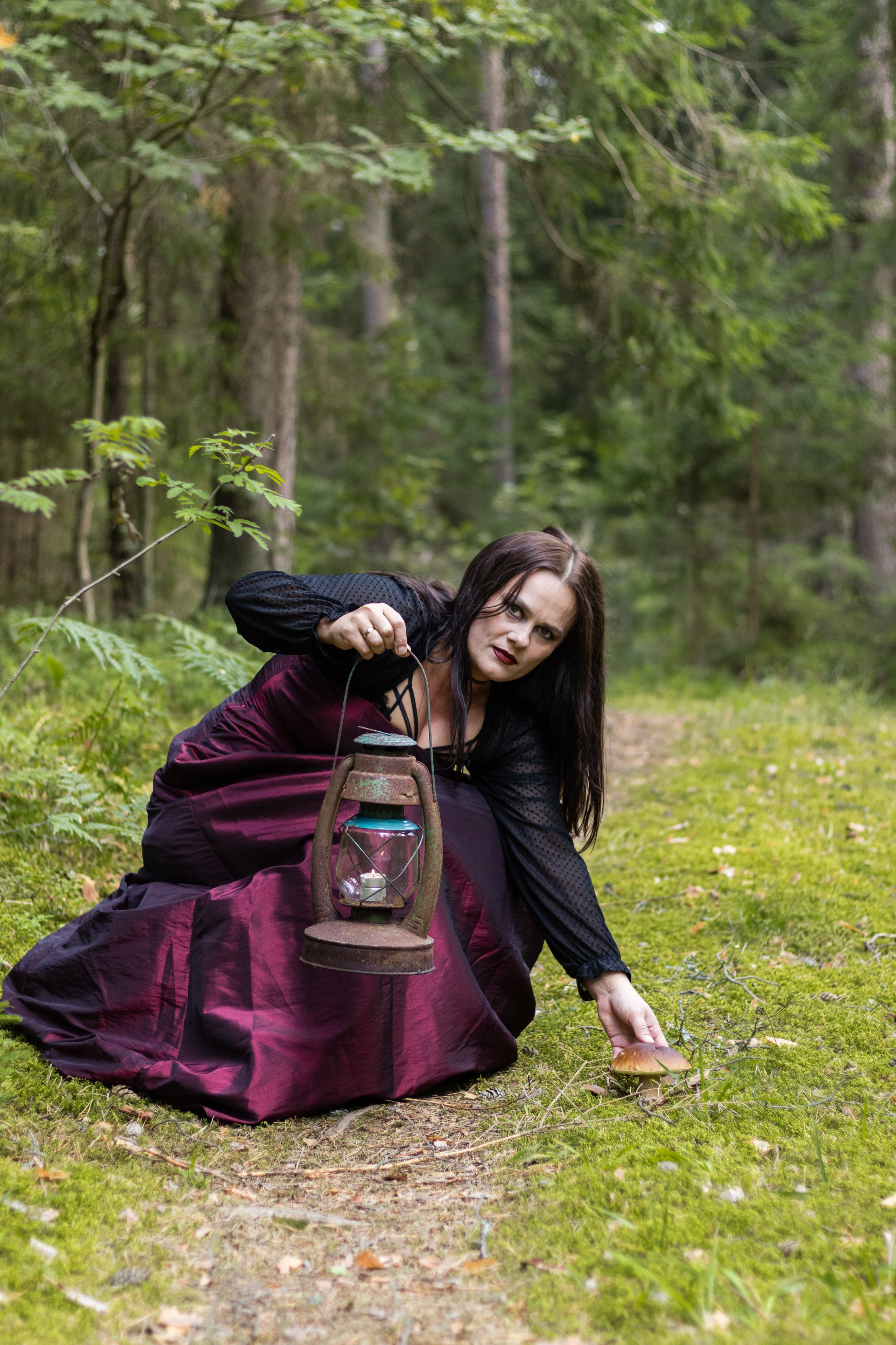 Фотосессия ведьма в лесу. Фотограф / Даугавпилс