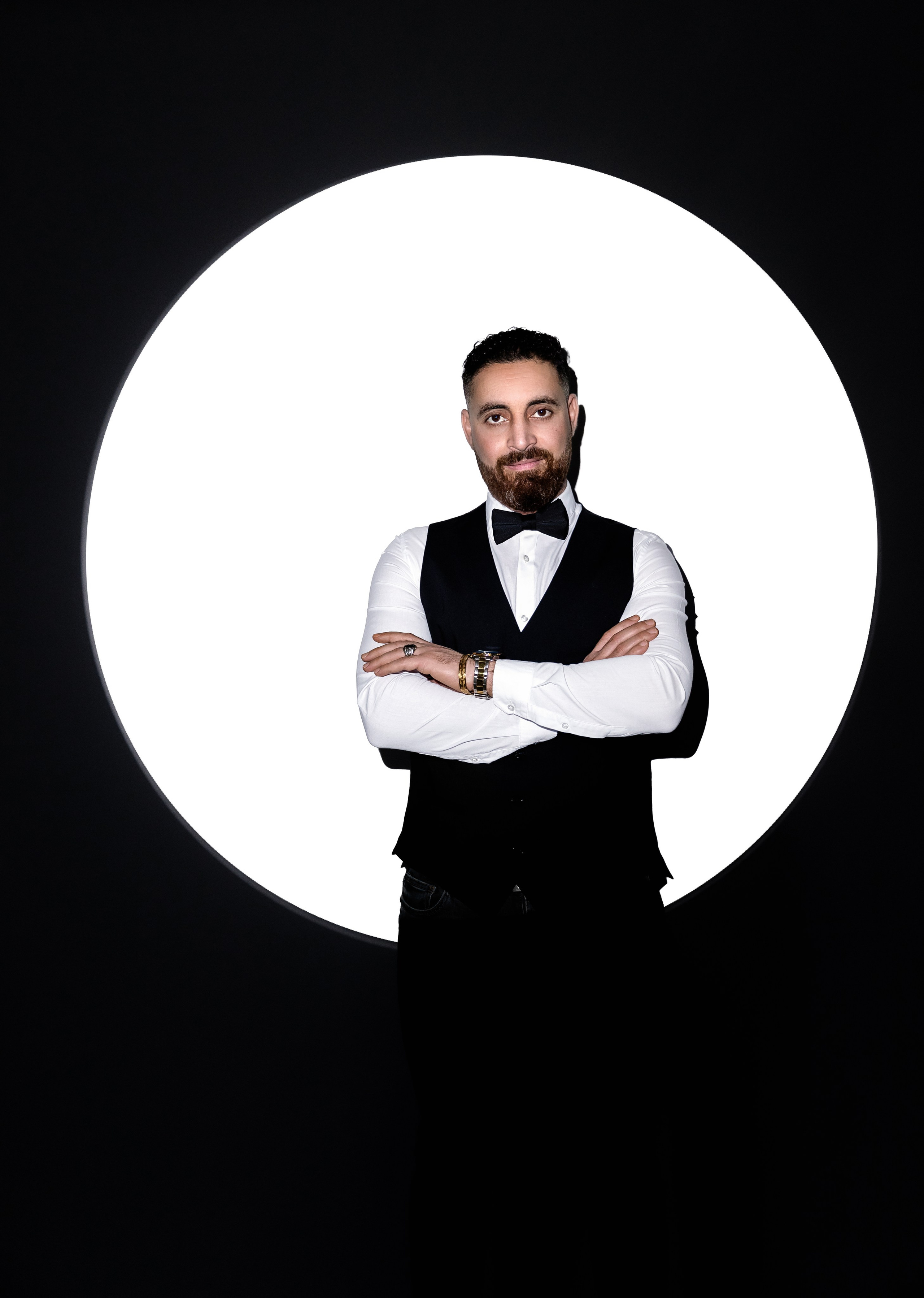 Morgen des Bräutigams im Studio