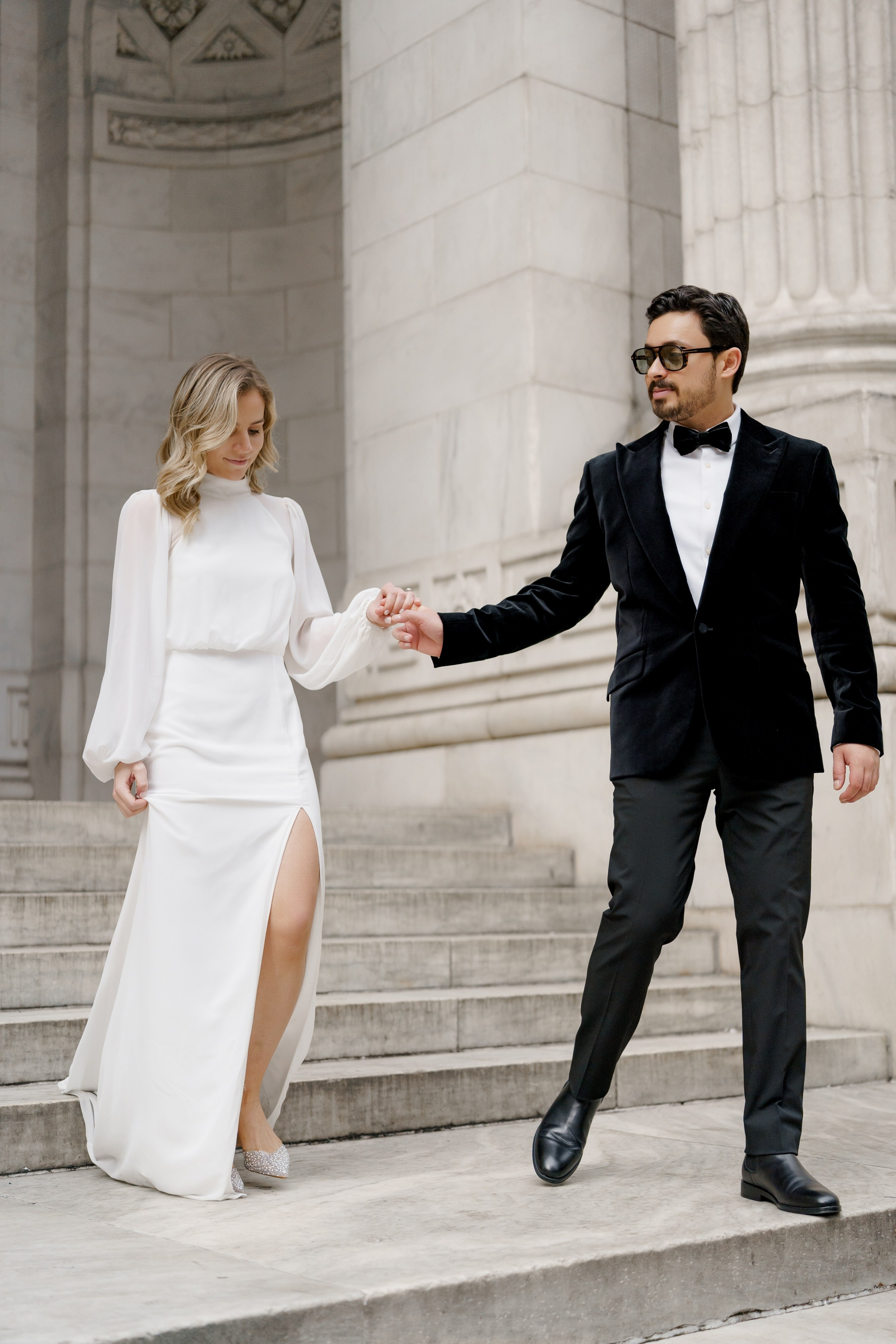 Caroline and Brendan’s Museum MET and Library Engagement Shoot. Wedding photographer and videographer New York | New Jersey