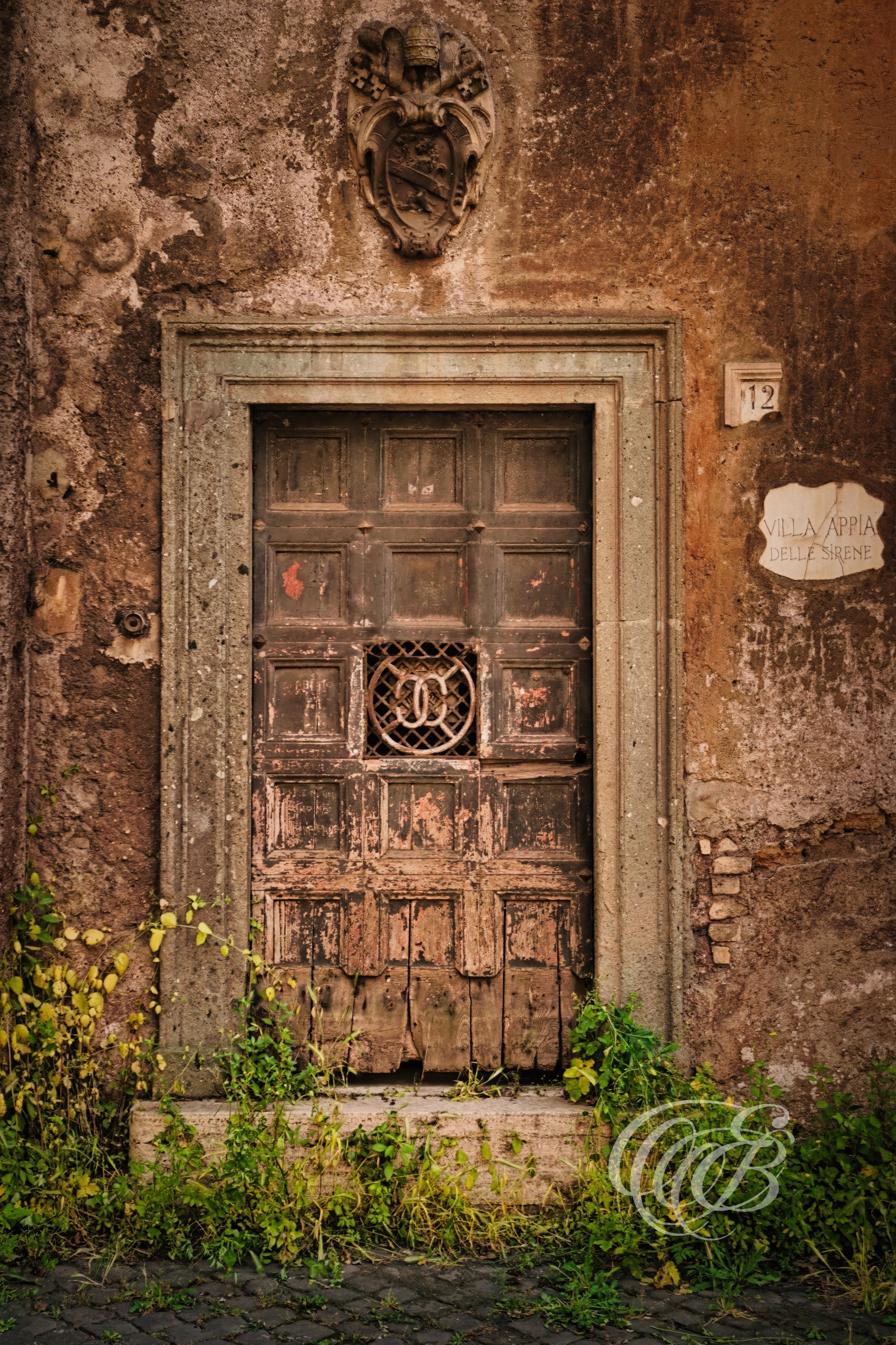 Photography of Italy — Rome, Weathered Door of Villa Appia Delle Sirene — Eduardo Bartoli Fine Art & Travel Photography