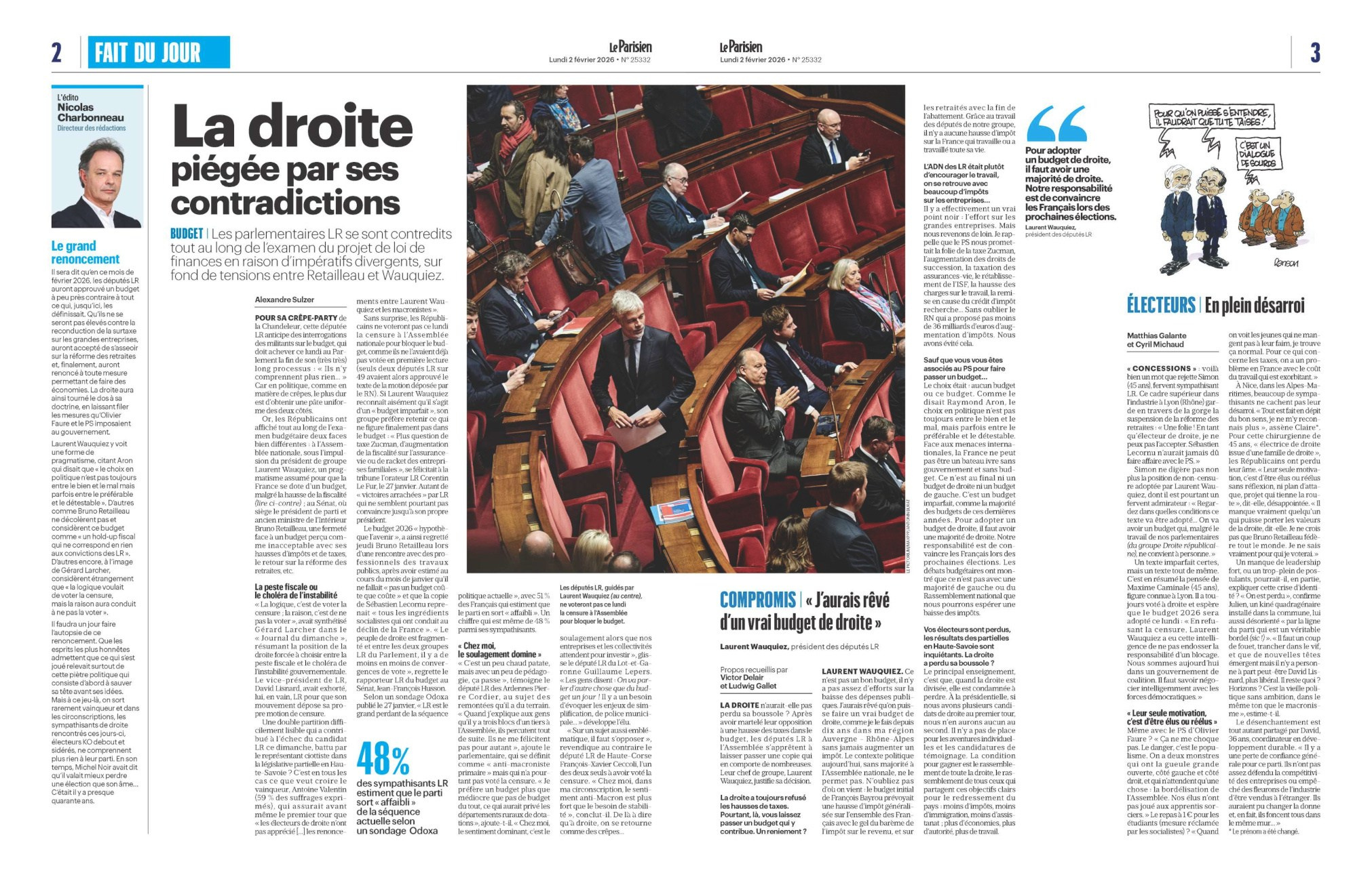 Le Parisien, 2 février 2026