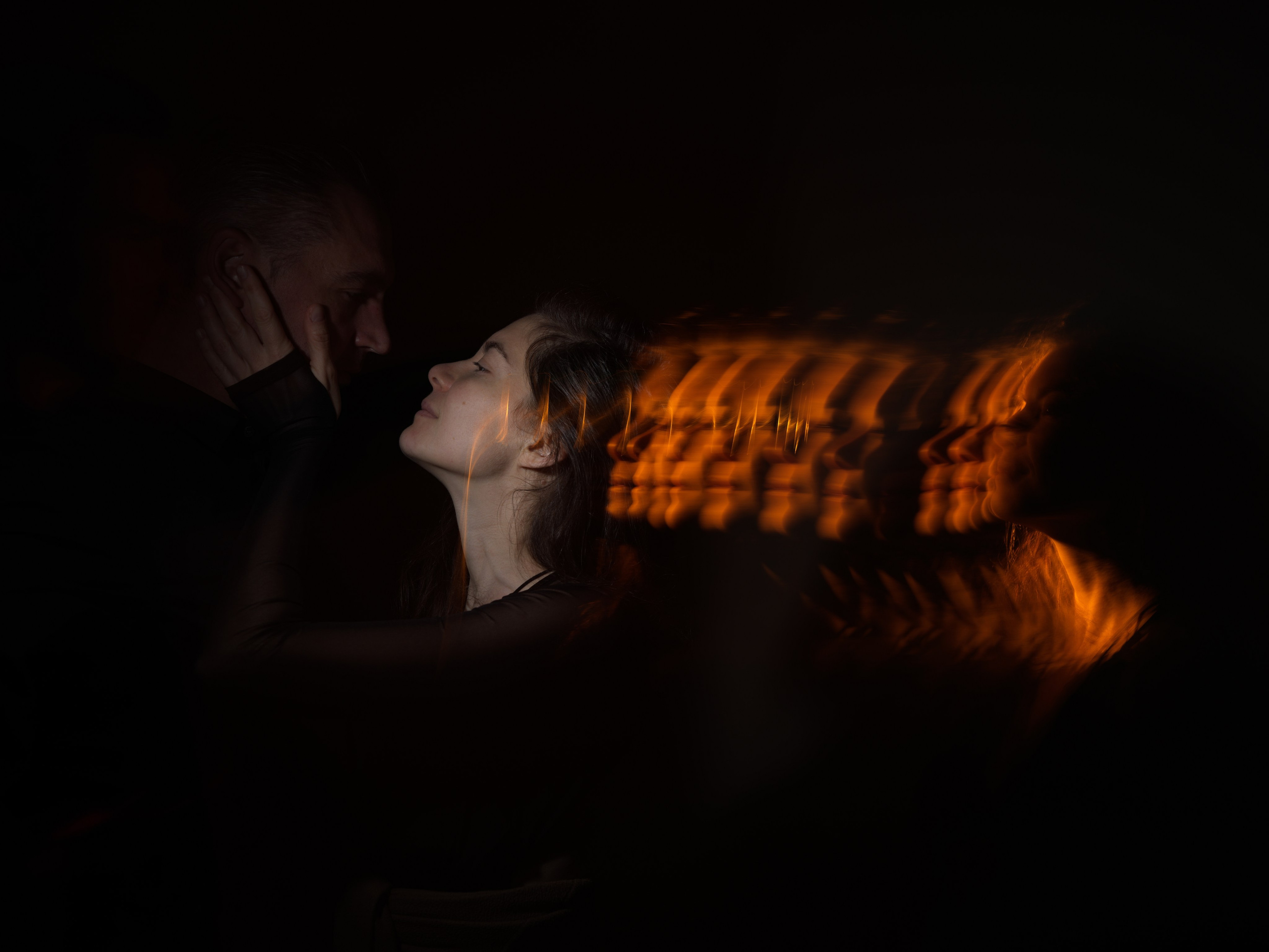 Artistic photography with light play