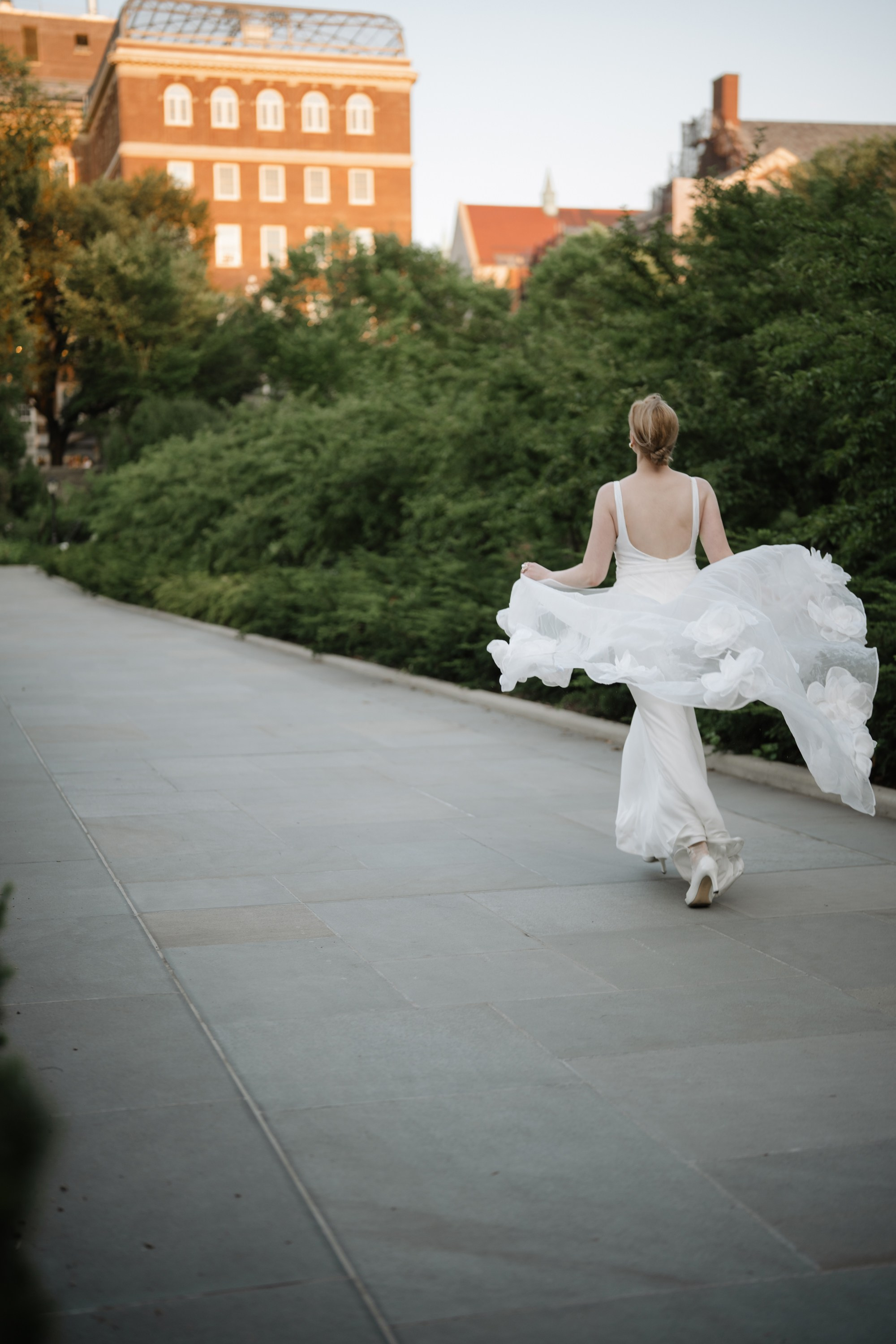 Natalie as a Runaway bride. Portrait and wedding photographer in New York