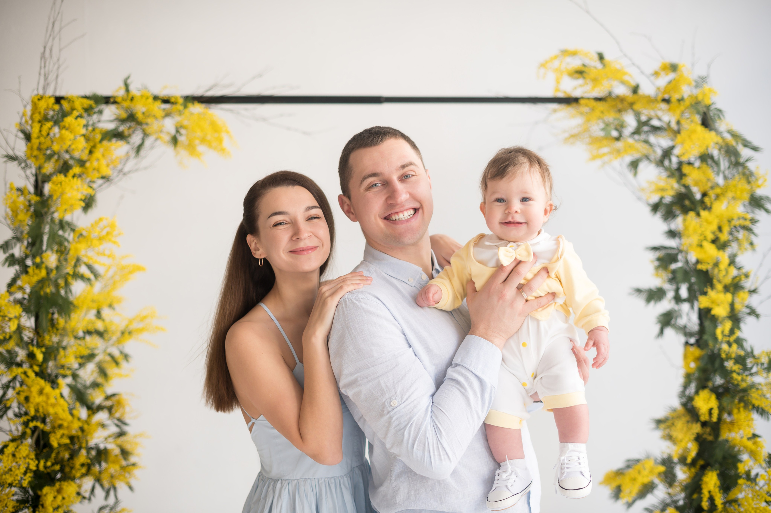 Семейная фотосессия в студии. Семейный и детский фотограф в Минске Надежда Савицкая