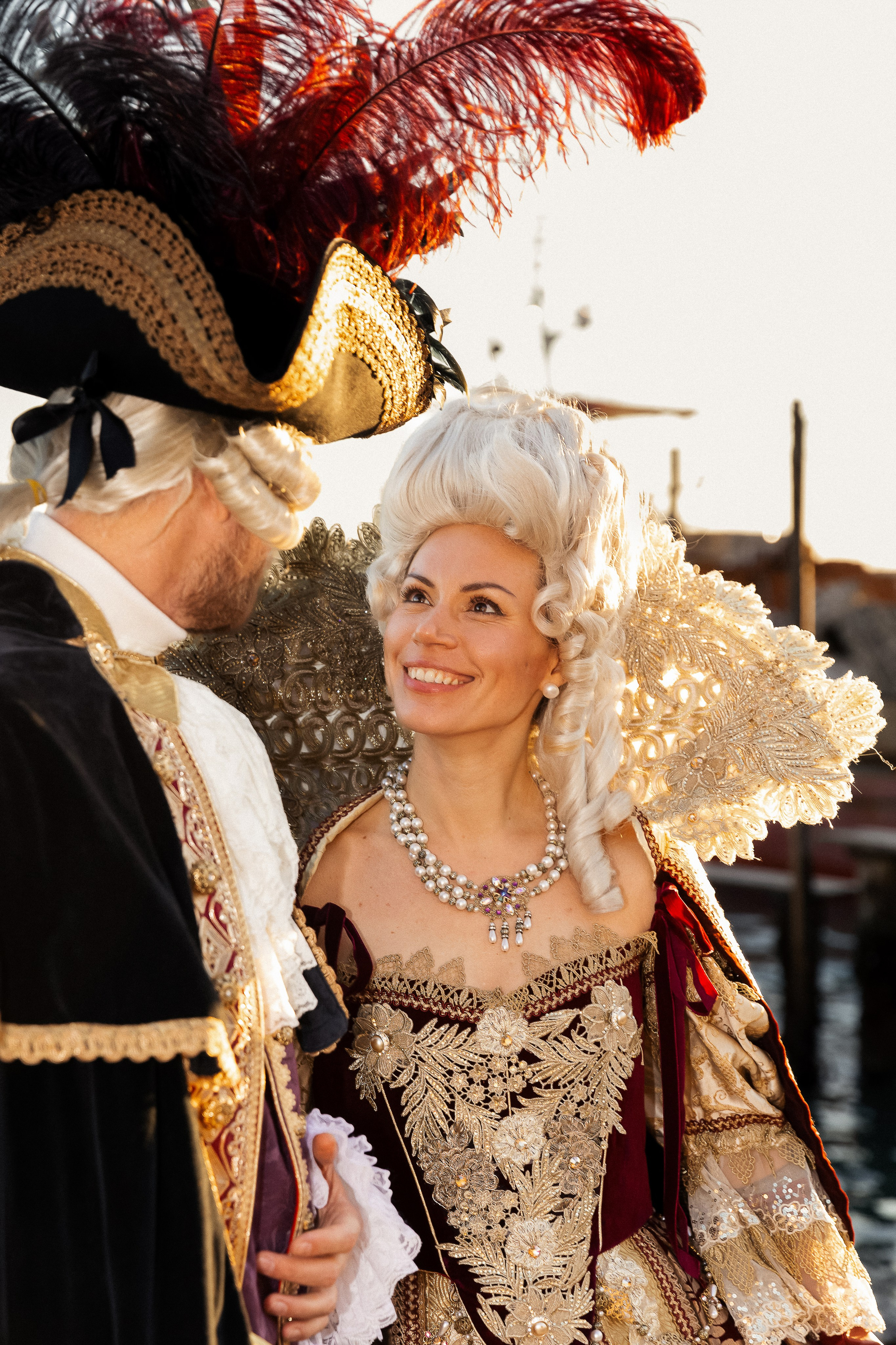 Aleksandr & Ekaterina in venetian carnival
