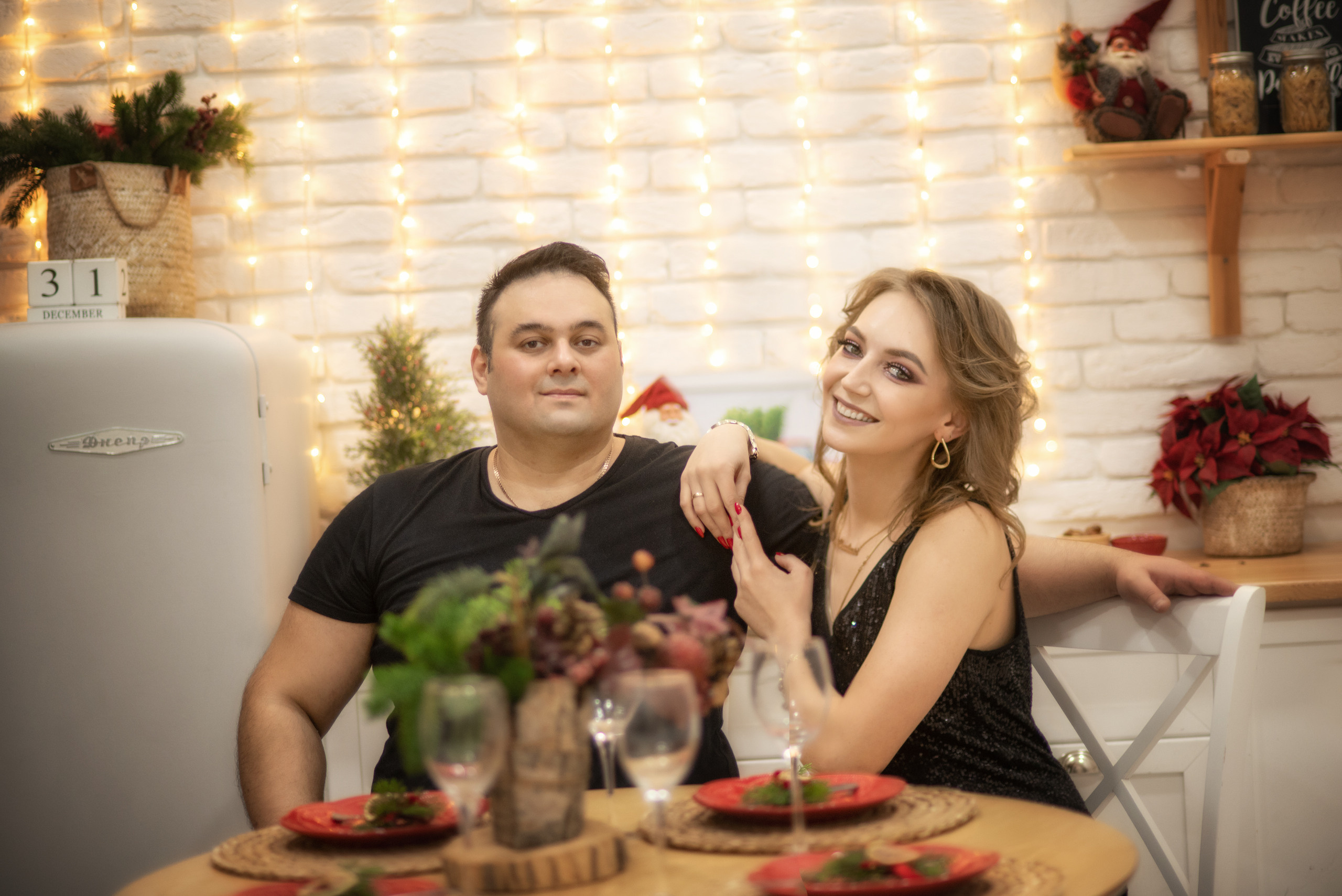 Теплая семейная новогодняя фотосессия. Семейный и детский фотограф в Ташкенте Луиза